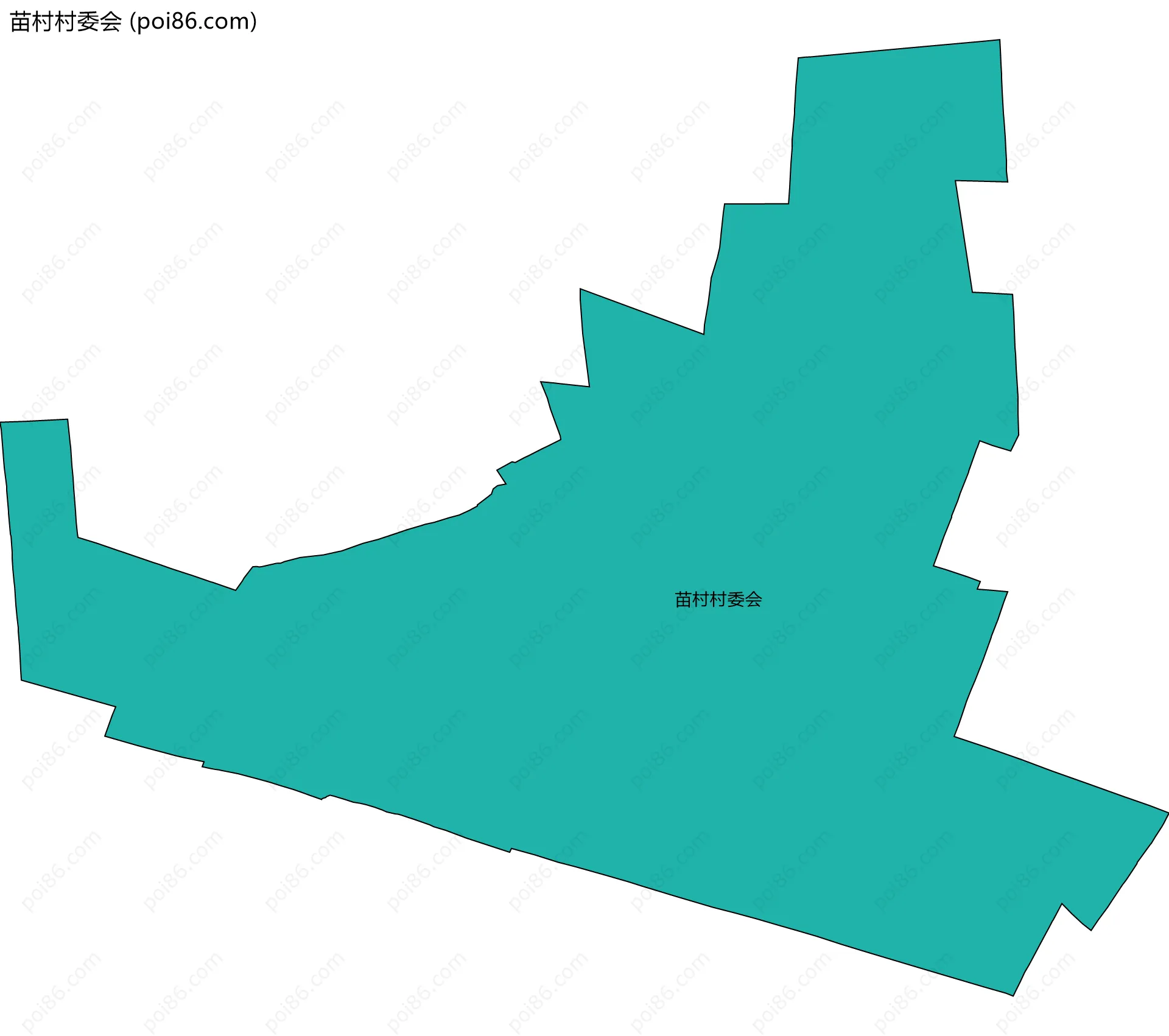 苗村村委会边界地图