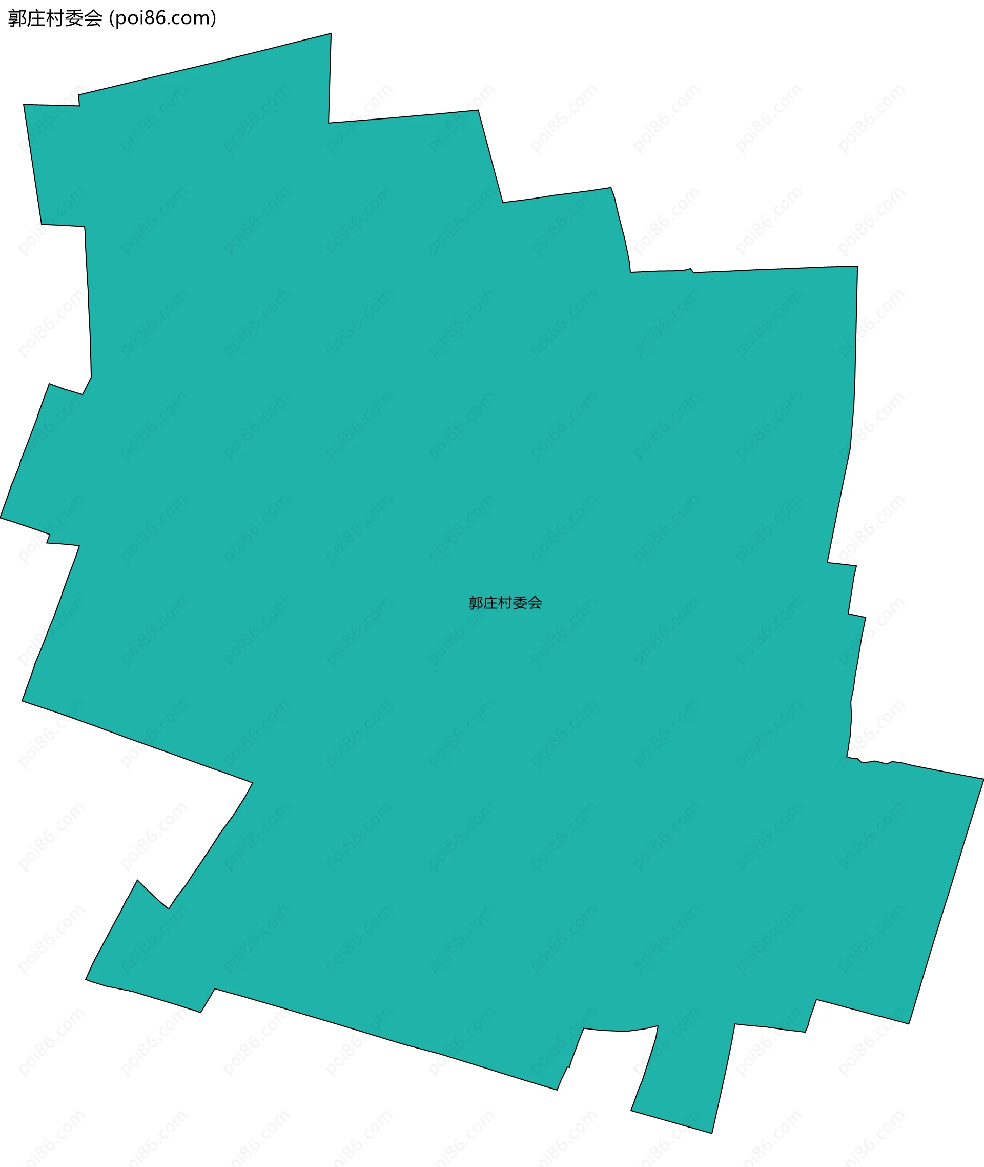 郭庄村委会边界地图