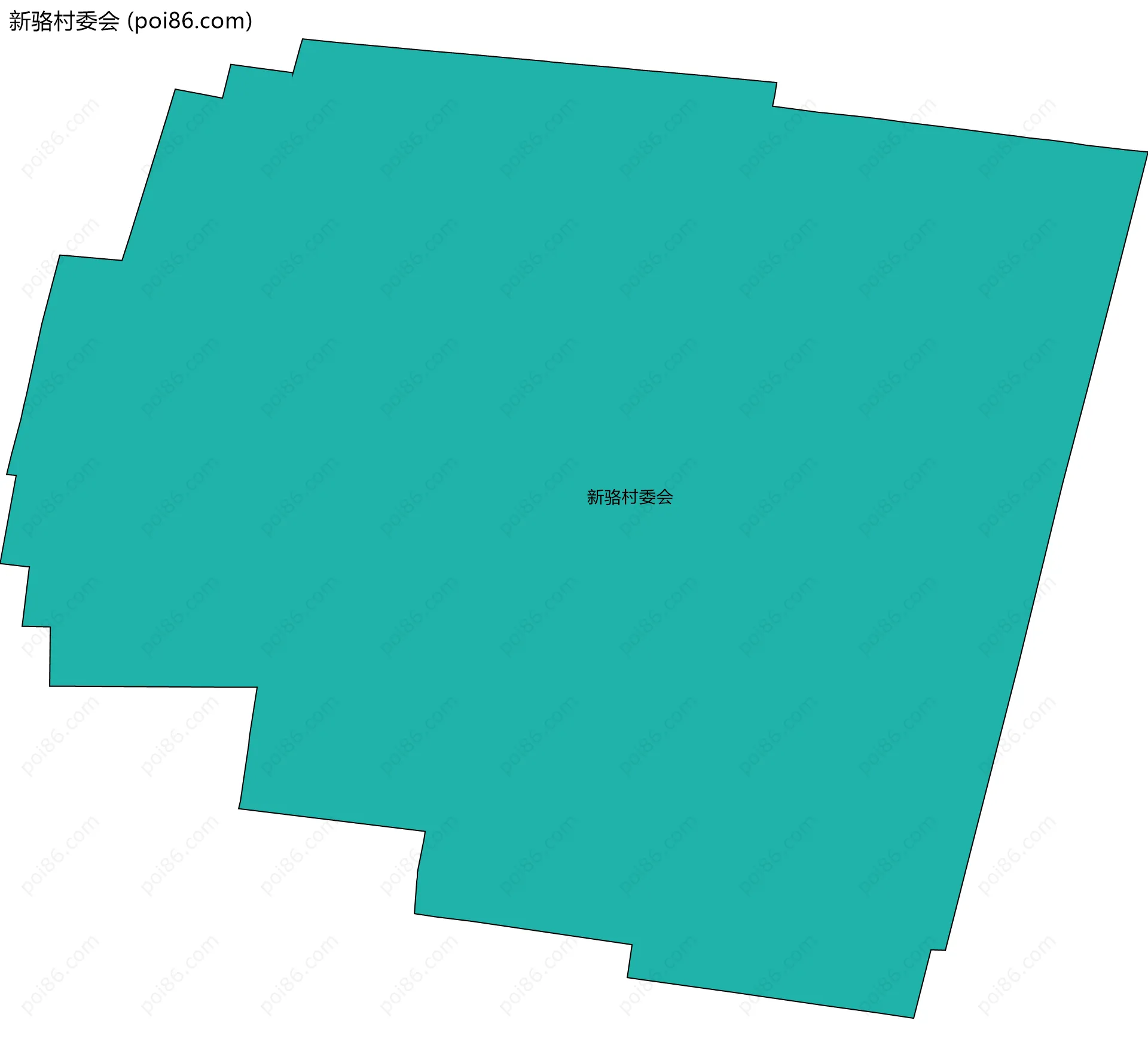 新骆村委会边界地图