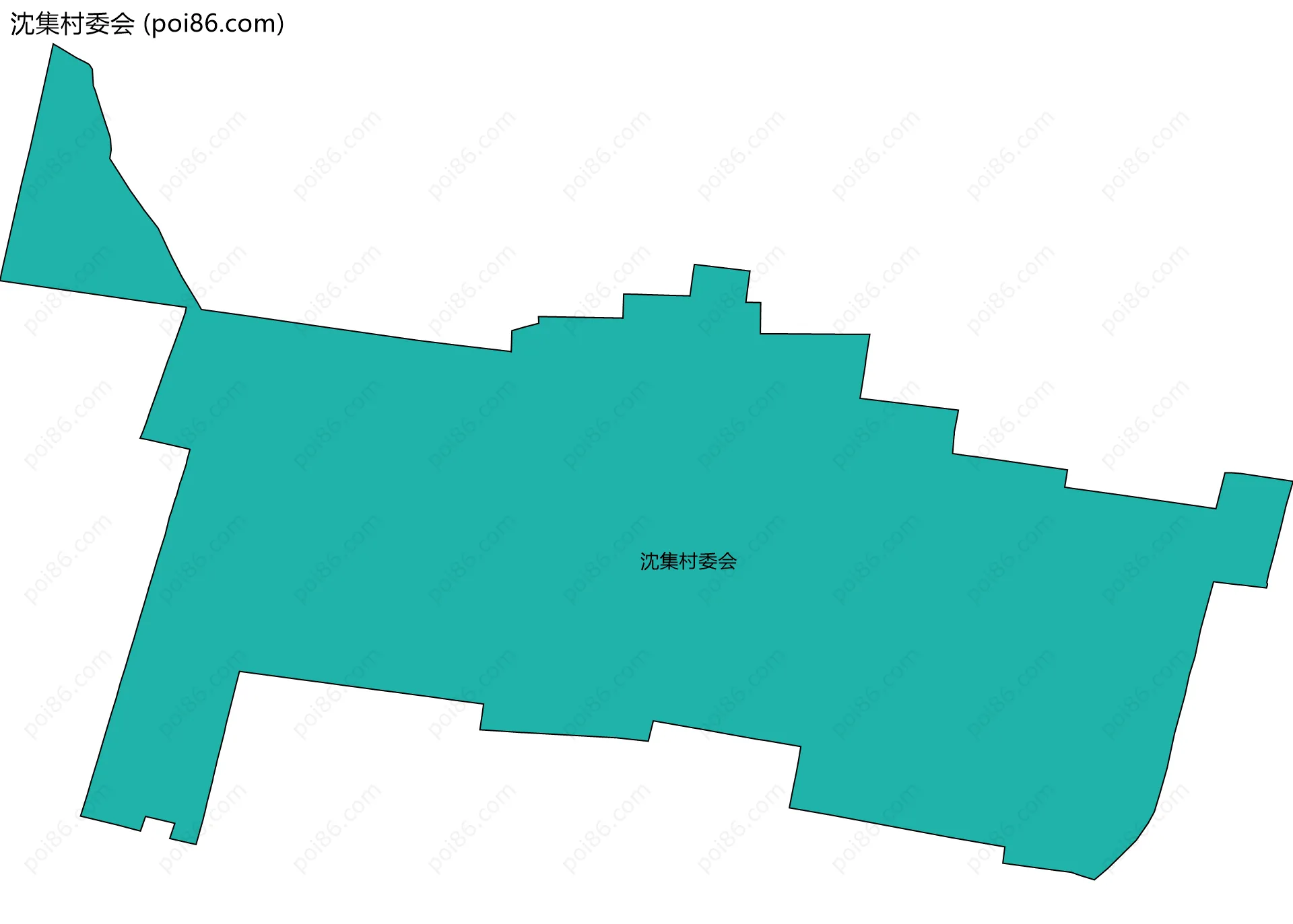 沈集村委会边界地图