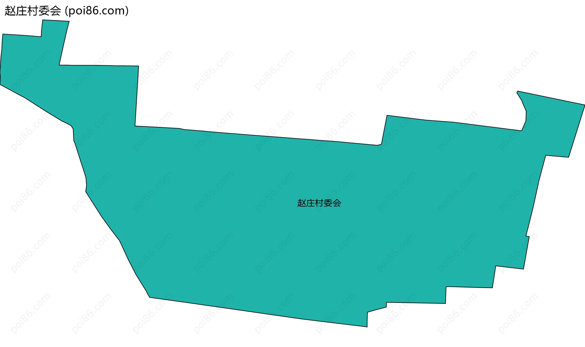 赵庄村委会边界地图