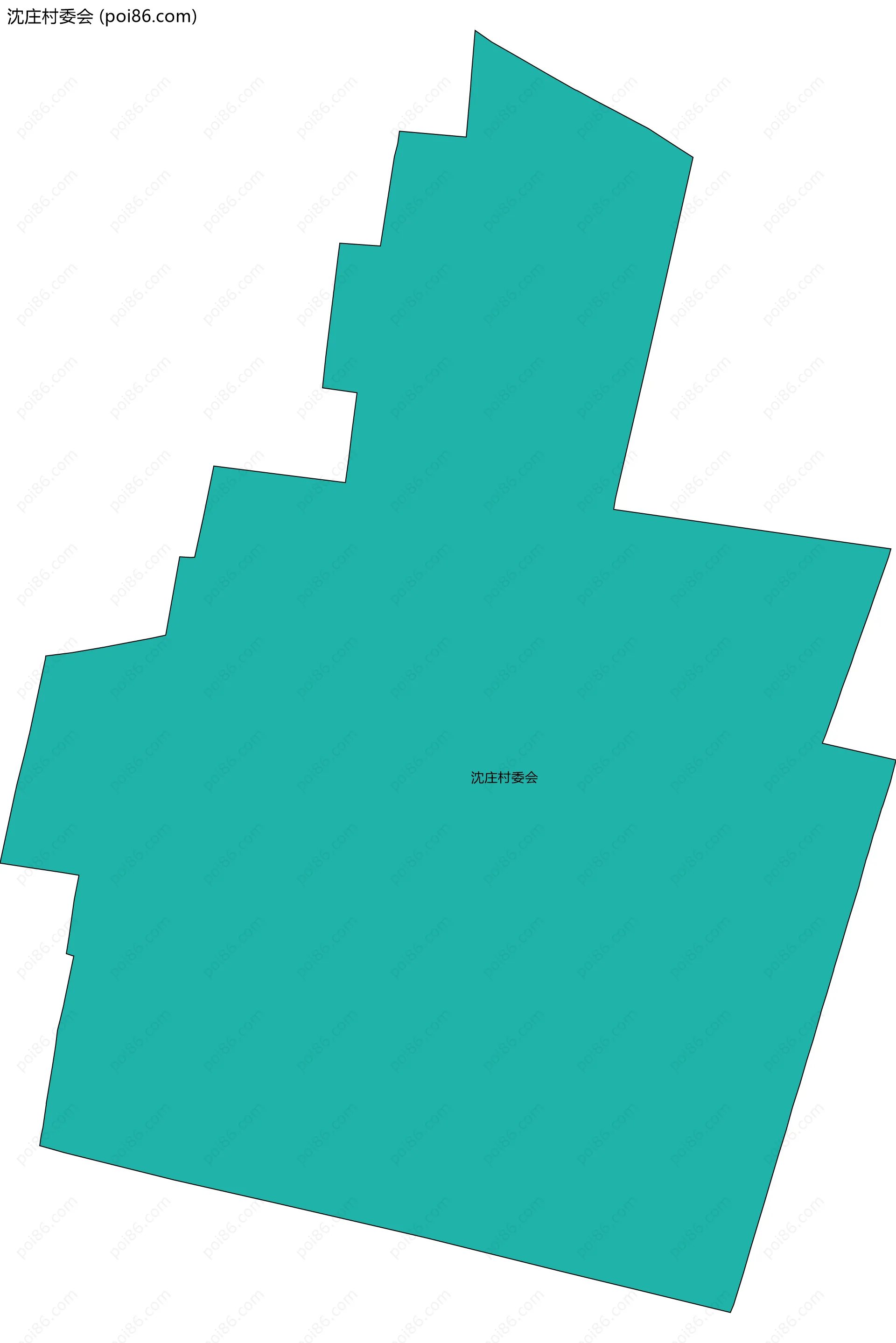 沈庄村委会边界地图