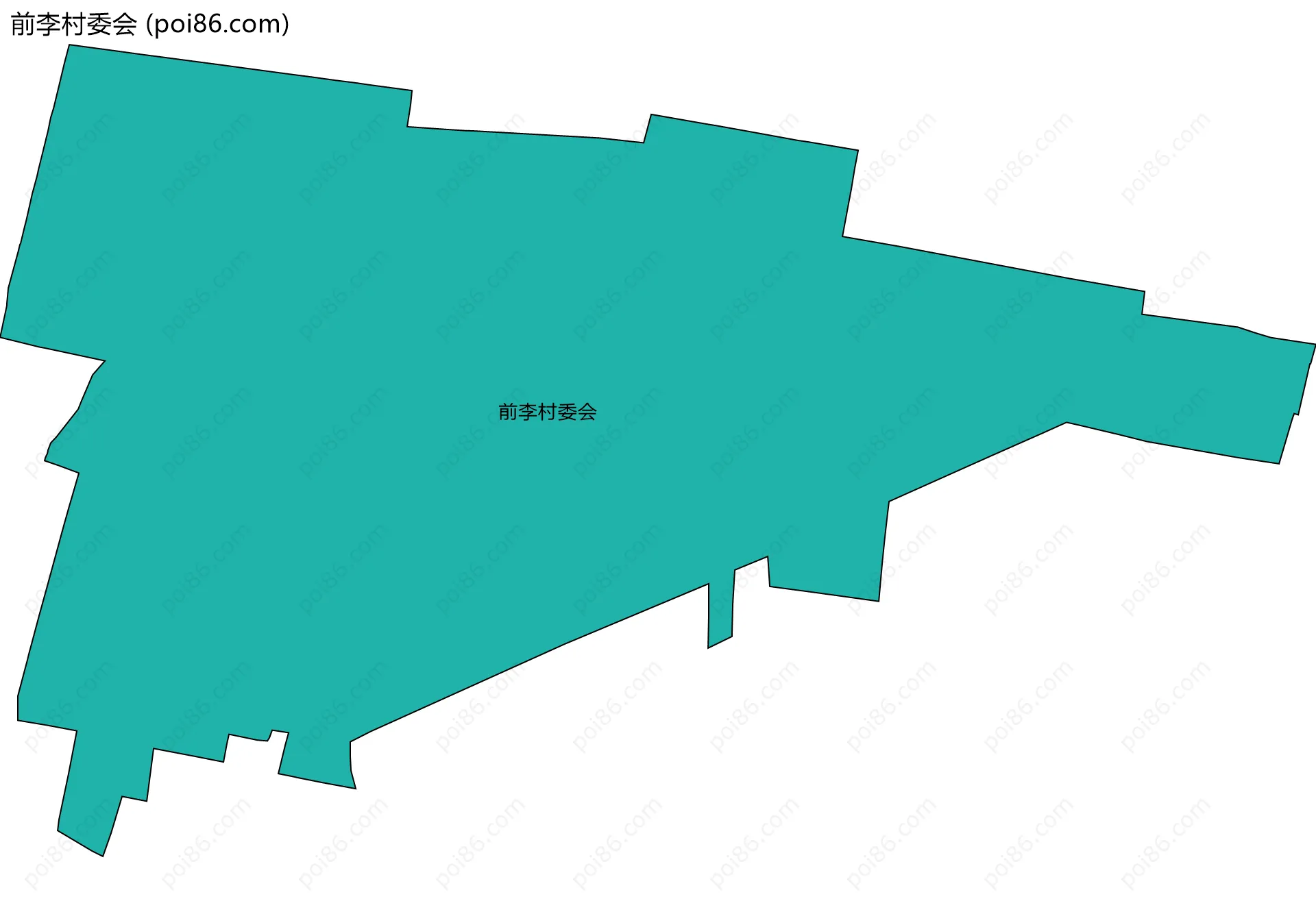 前李村委会边界地图