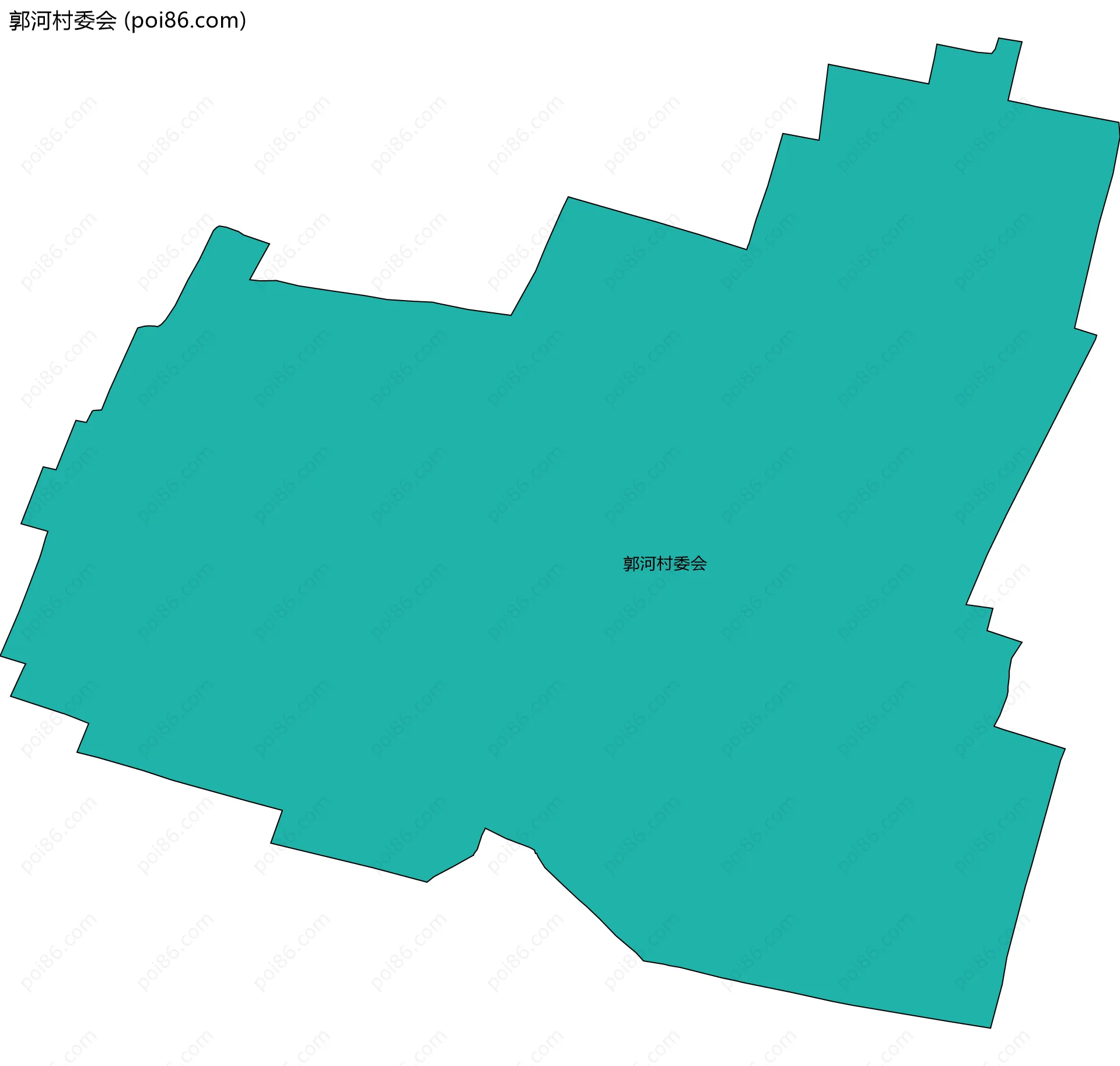 郭河村委会边界地图