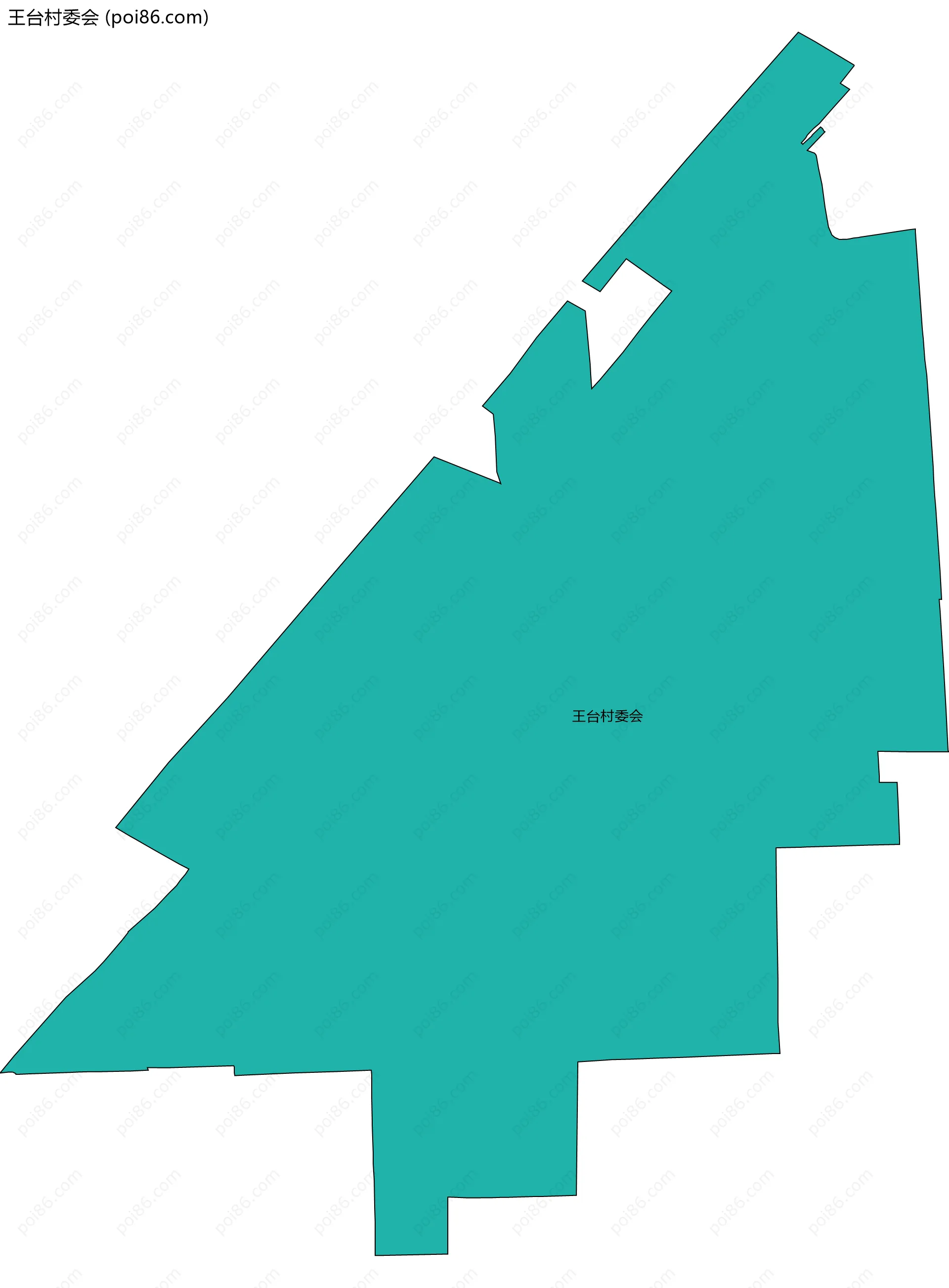 王台村委会边界地图