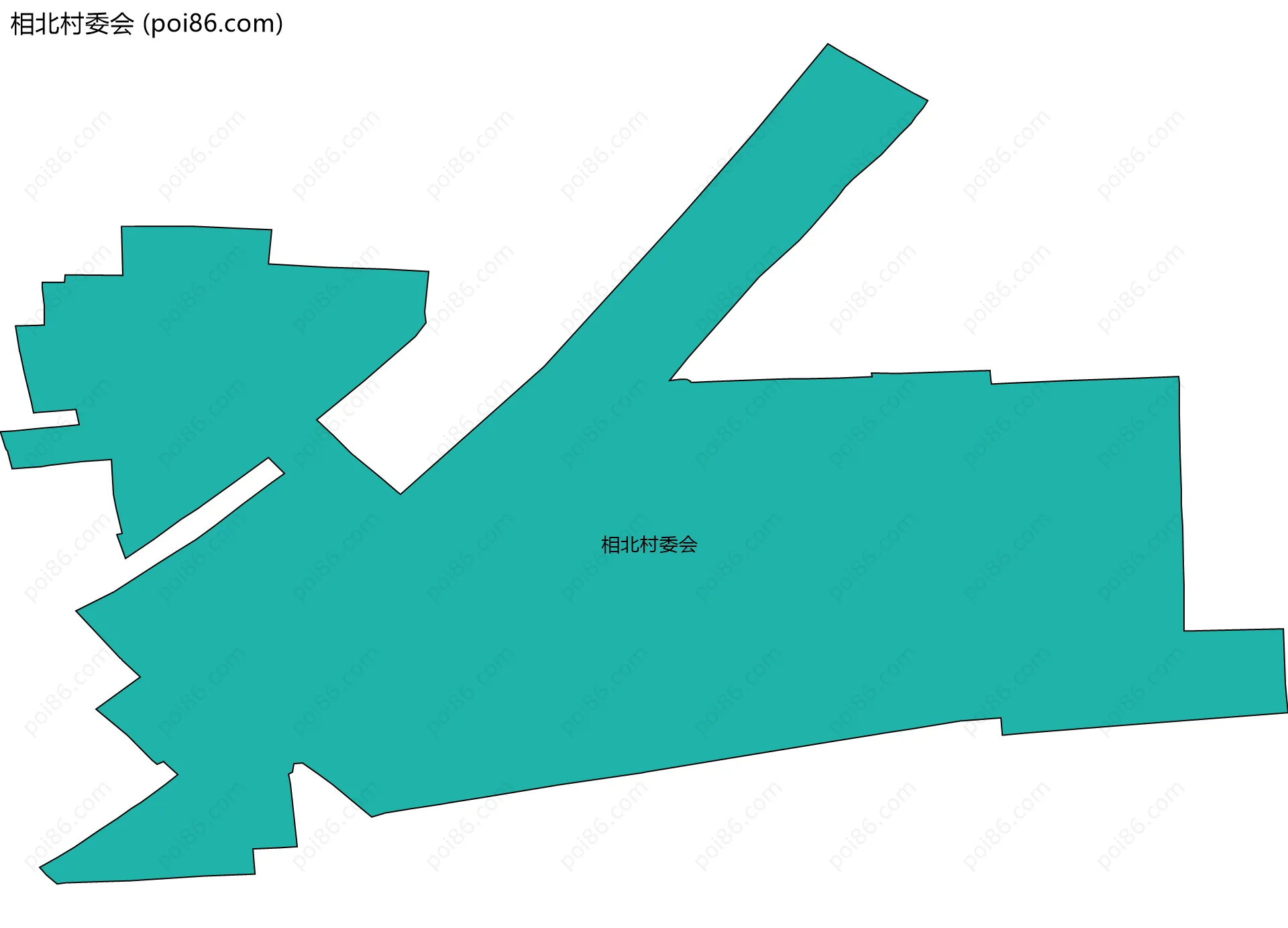相北村委会边界地图
