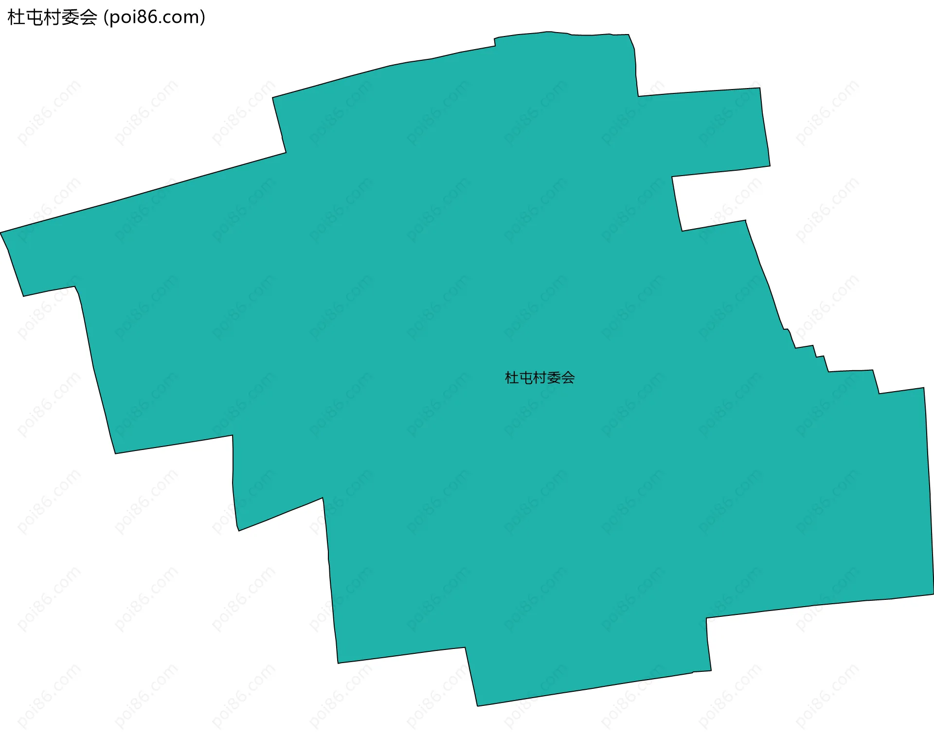 杜屯村委会边界地图
