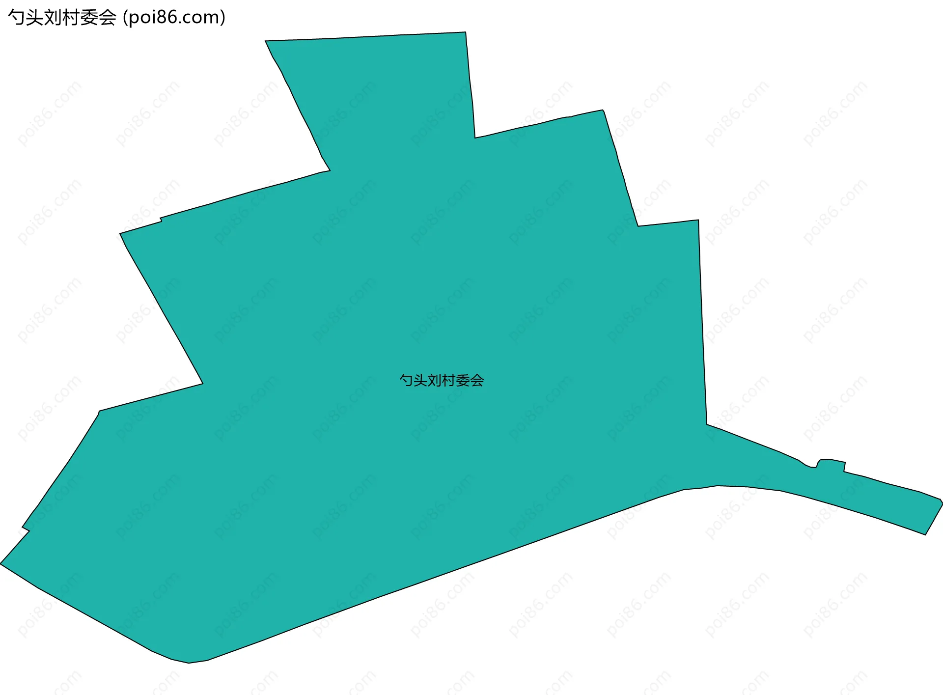 勺头刘村委会边界地图