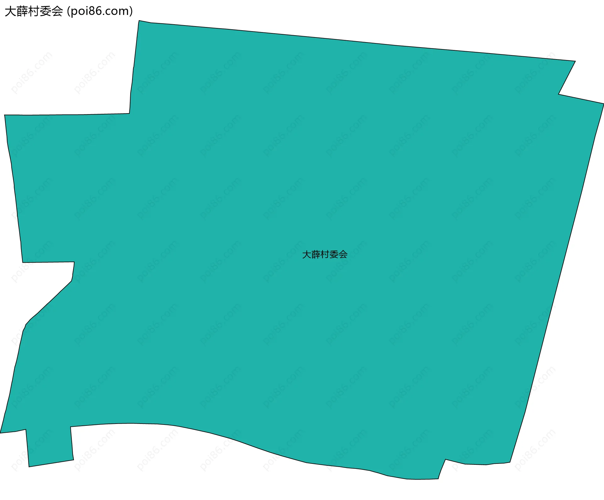 大薛村委会边界地图