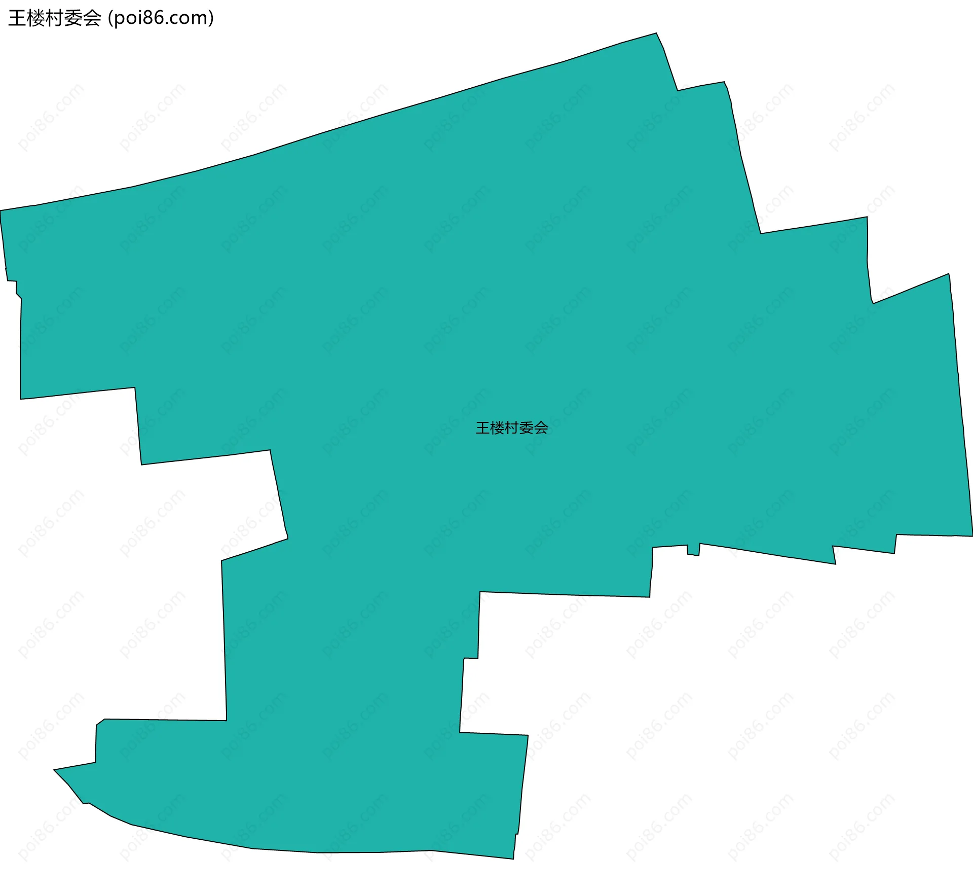 王楼村委会边界地图