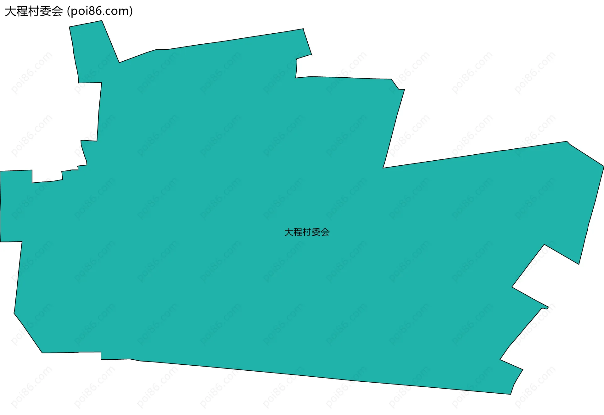 大程村委会边界地图