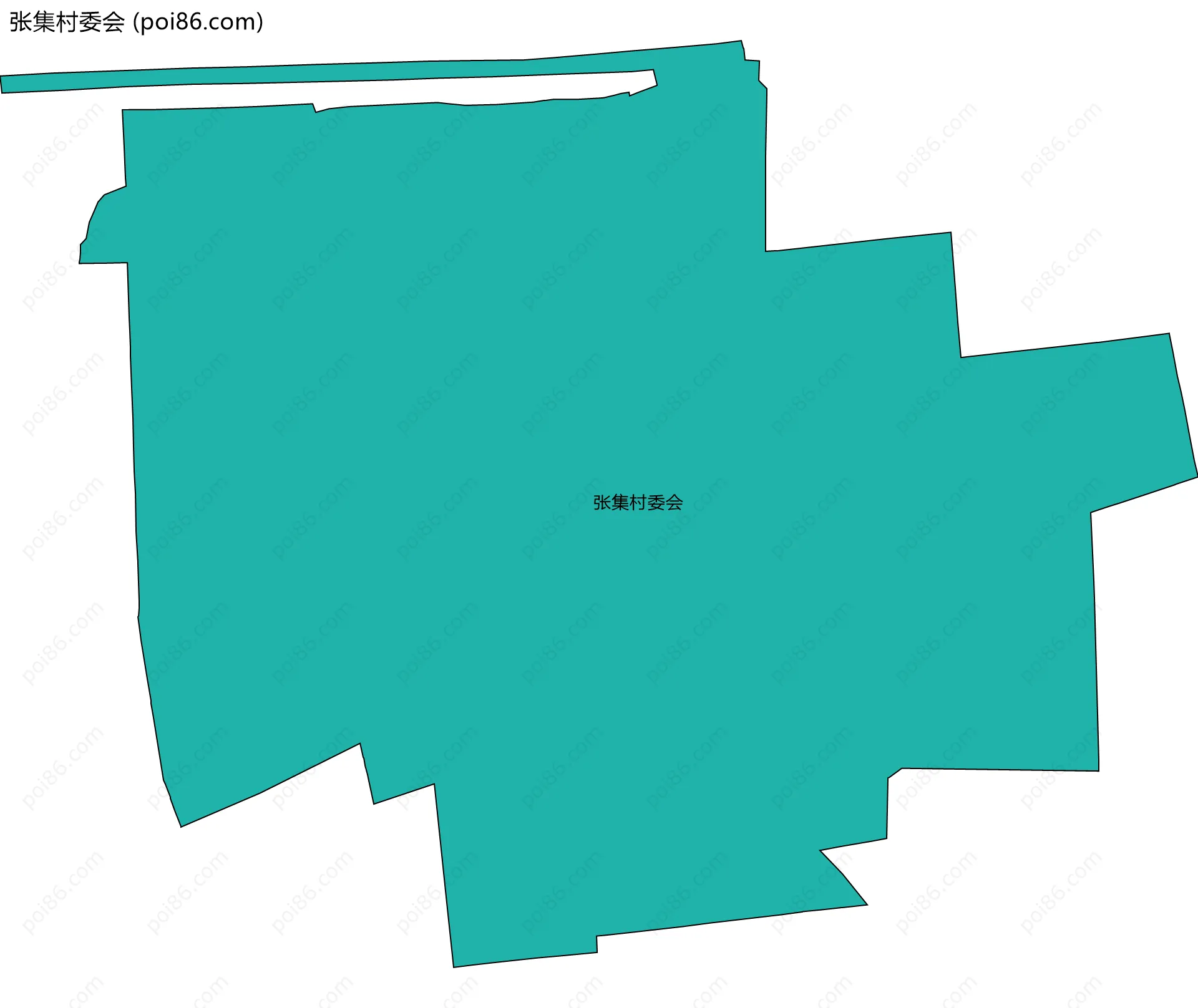 张集村委会边界地图
