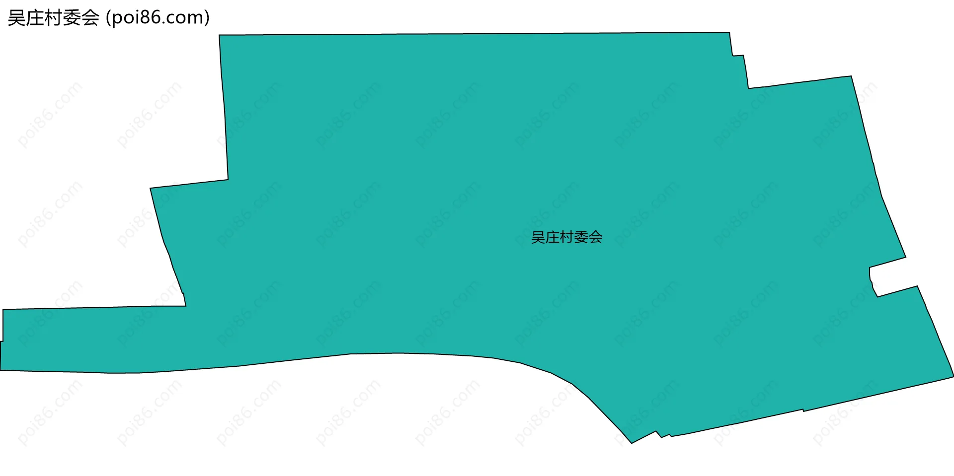 吴庄村委会边界地图