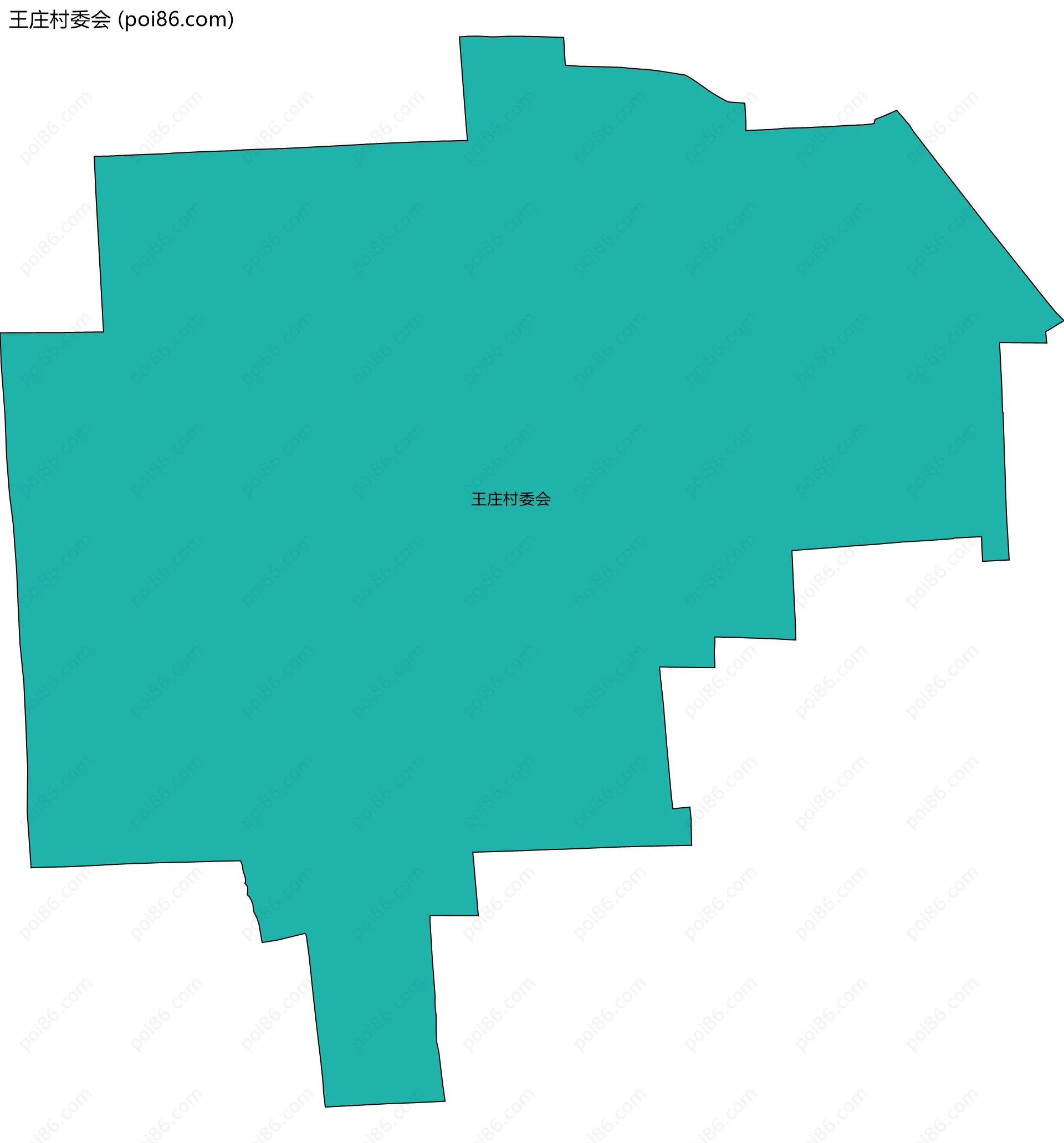 王庄村委会边界地图