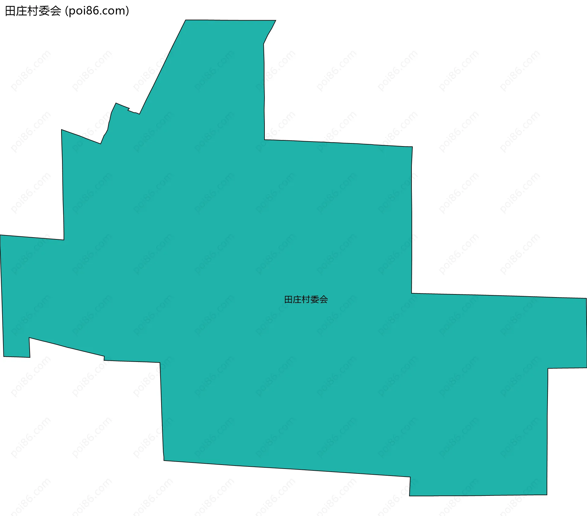 田庄村委会边界地图
