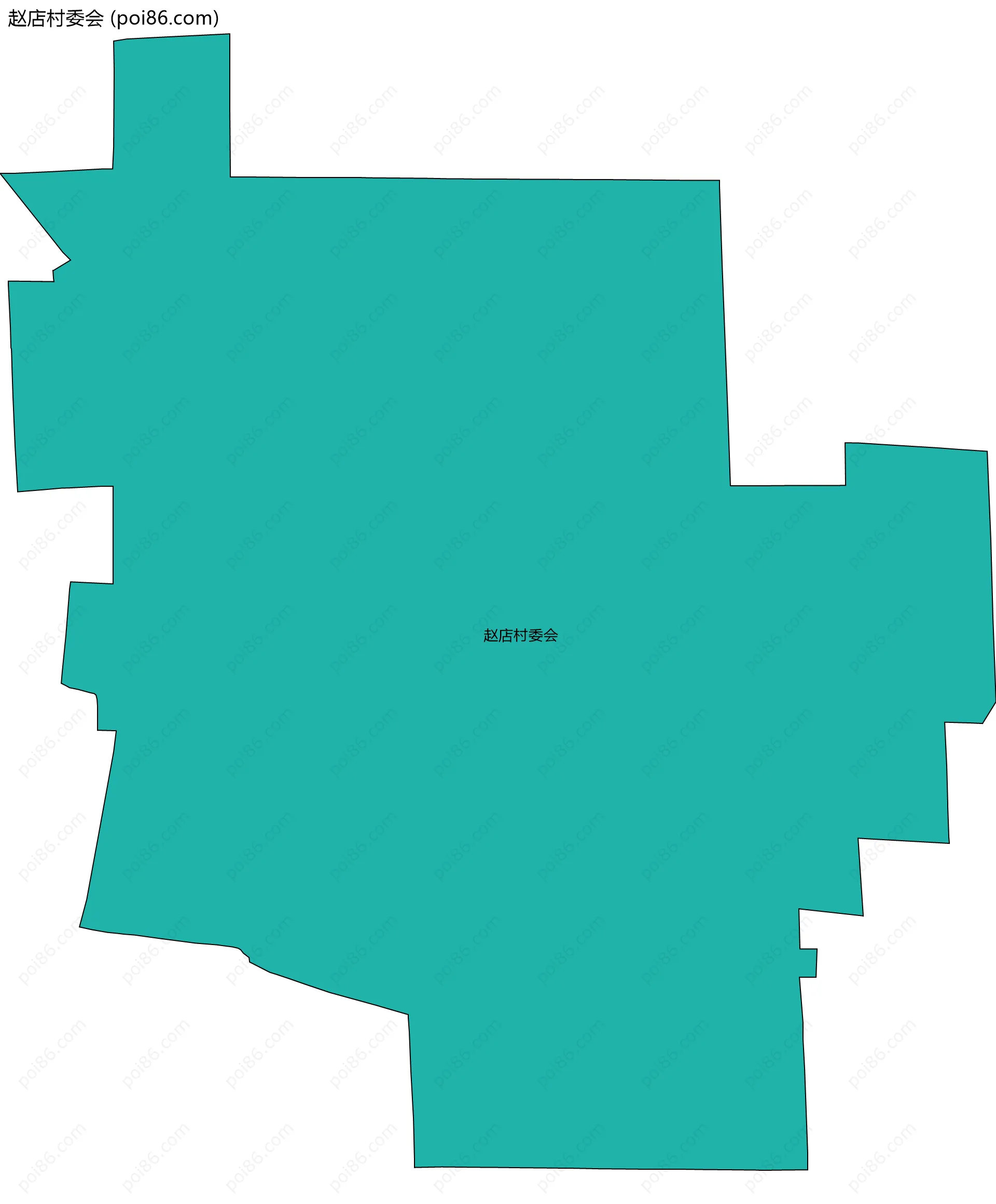 赵店村委会边界地图