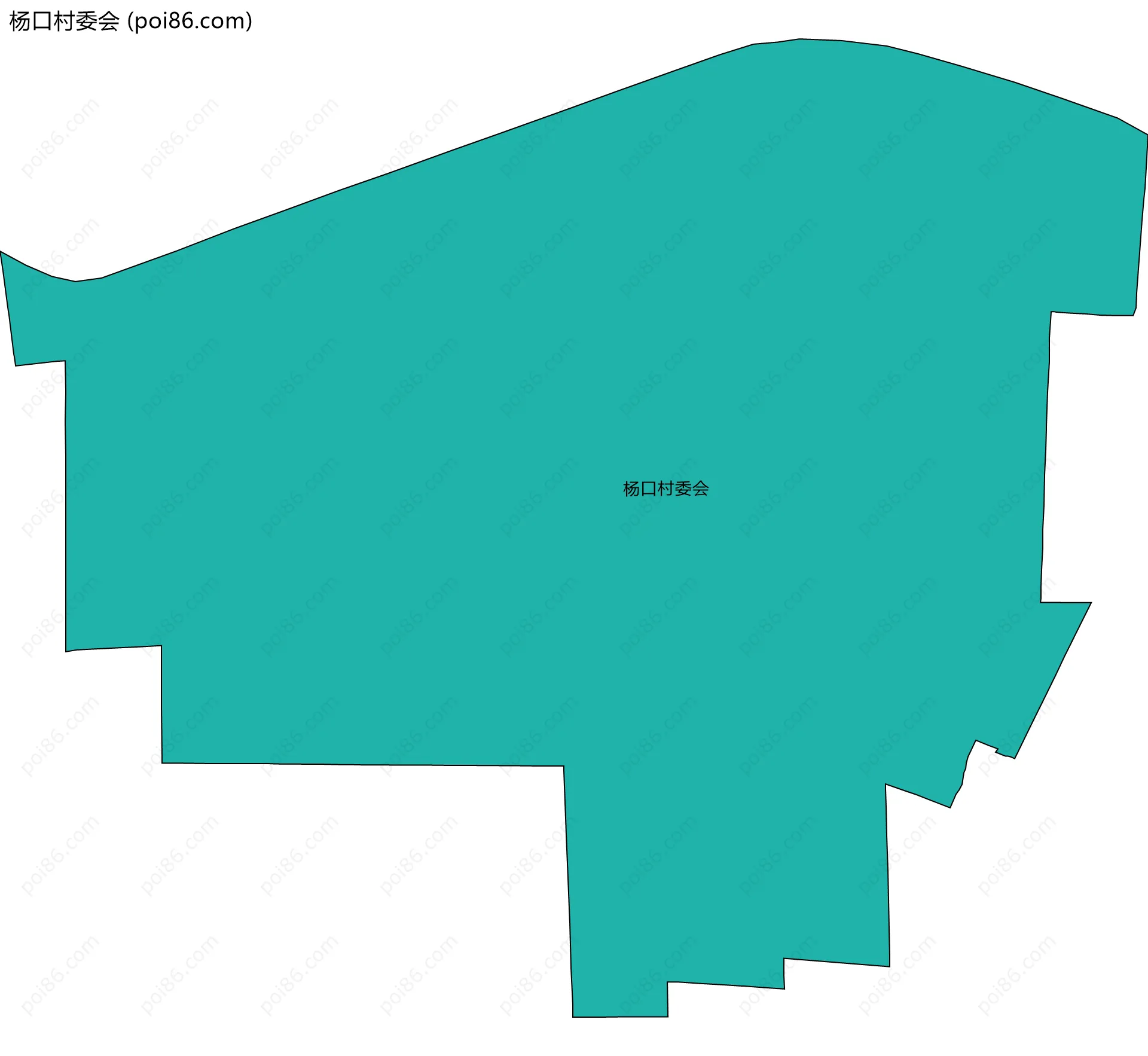杨口村委会边界地图