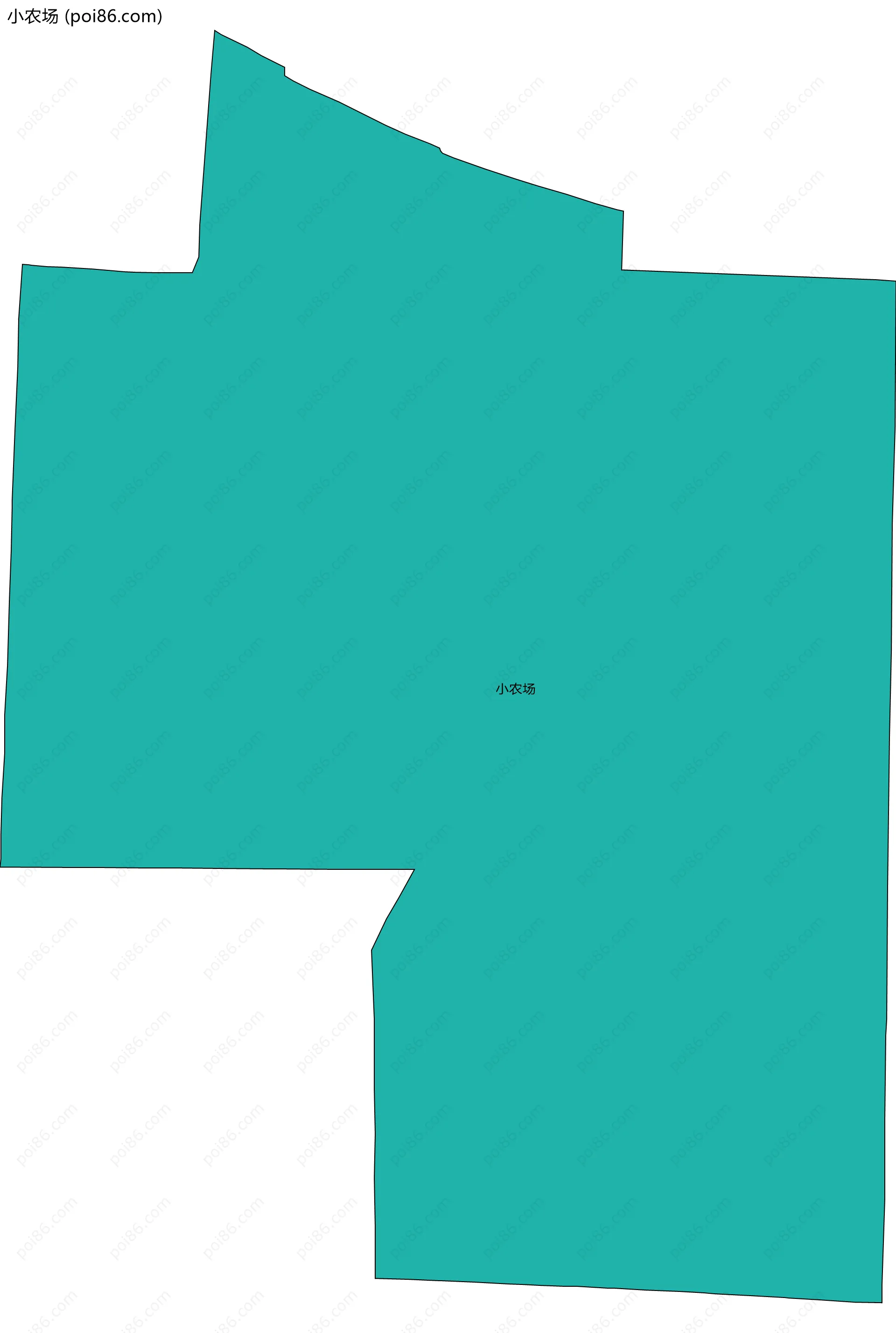 小农场边界地图