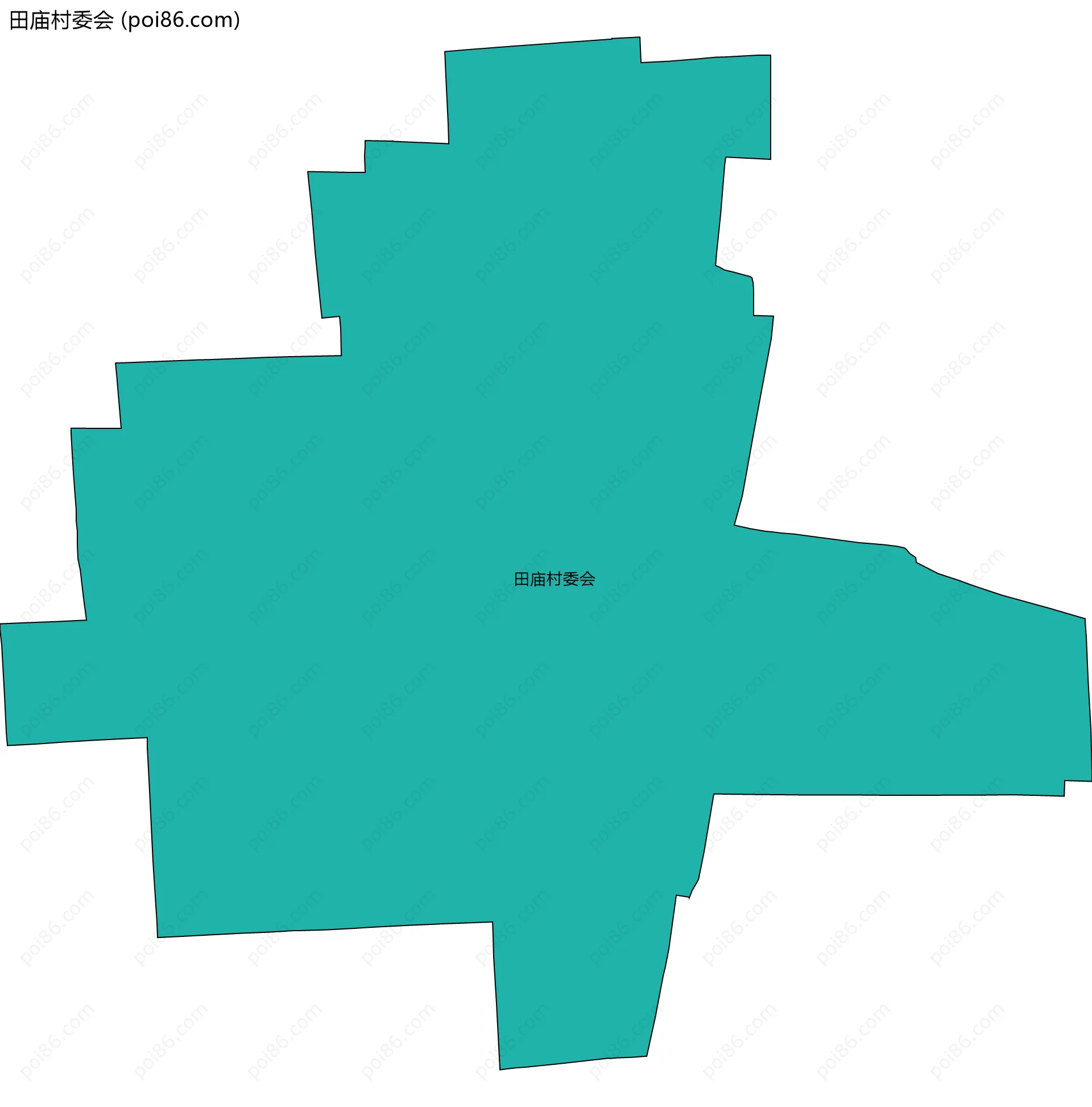 田庙村委会边界地图