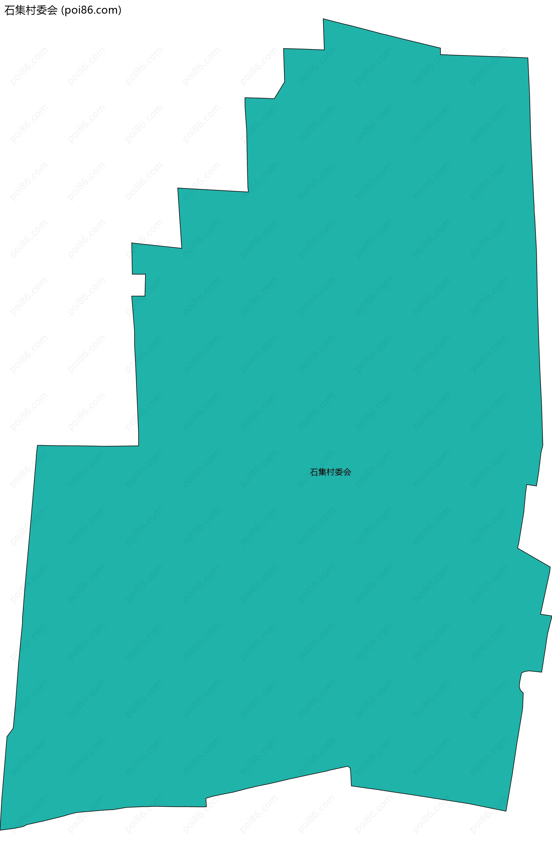 石集村委会边界地图