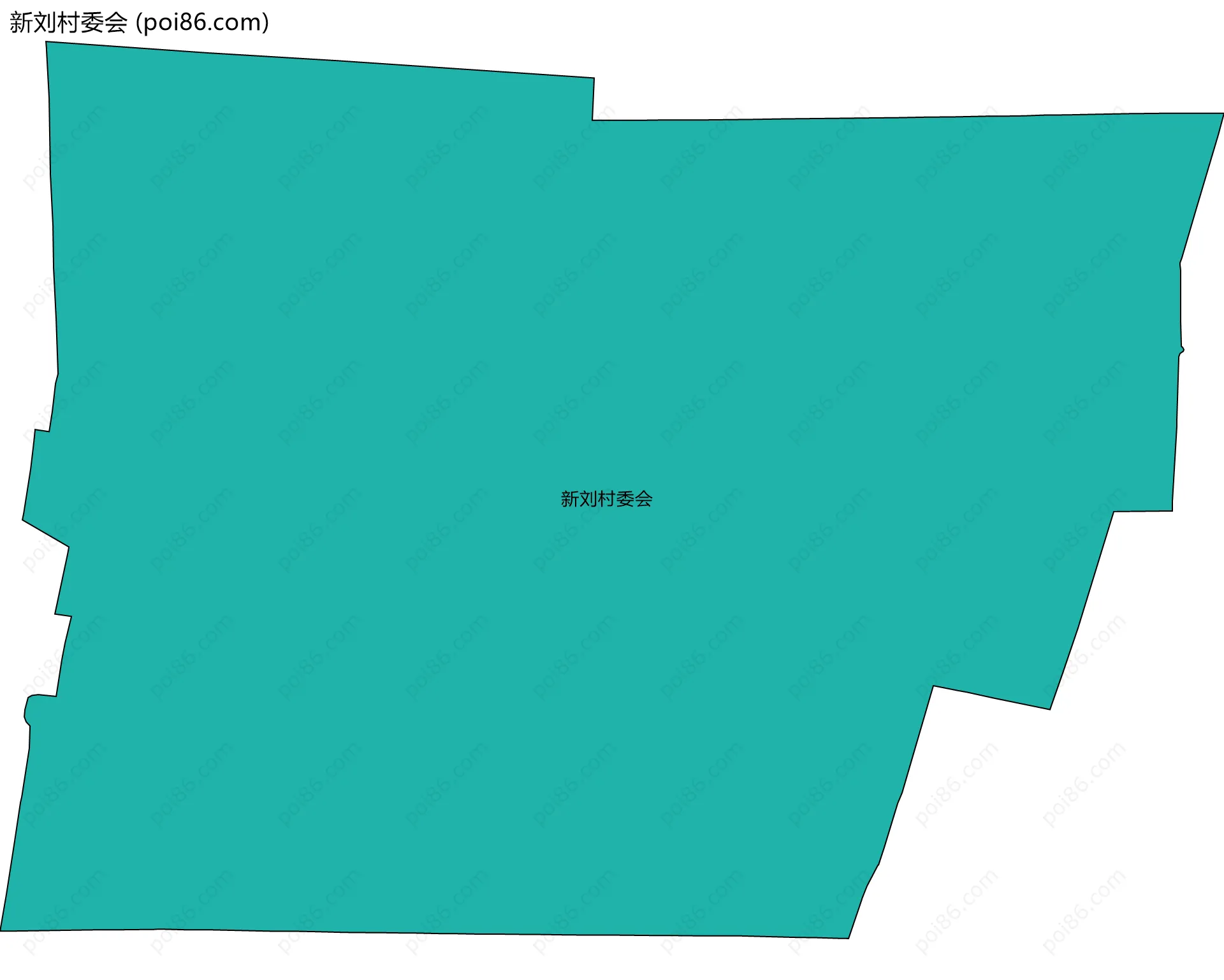 新刘村委会边界地图