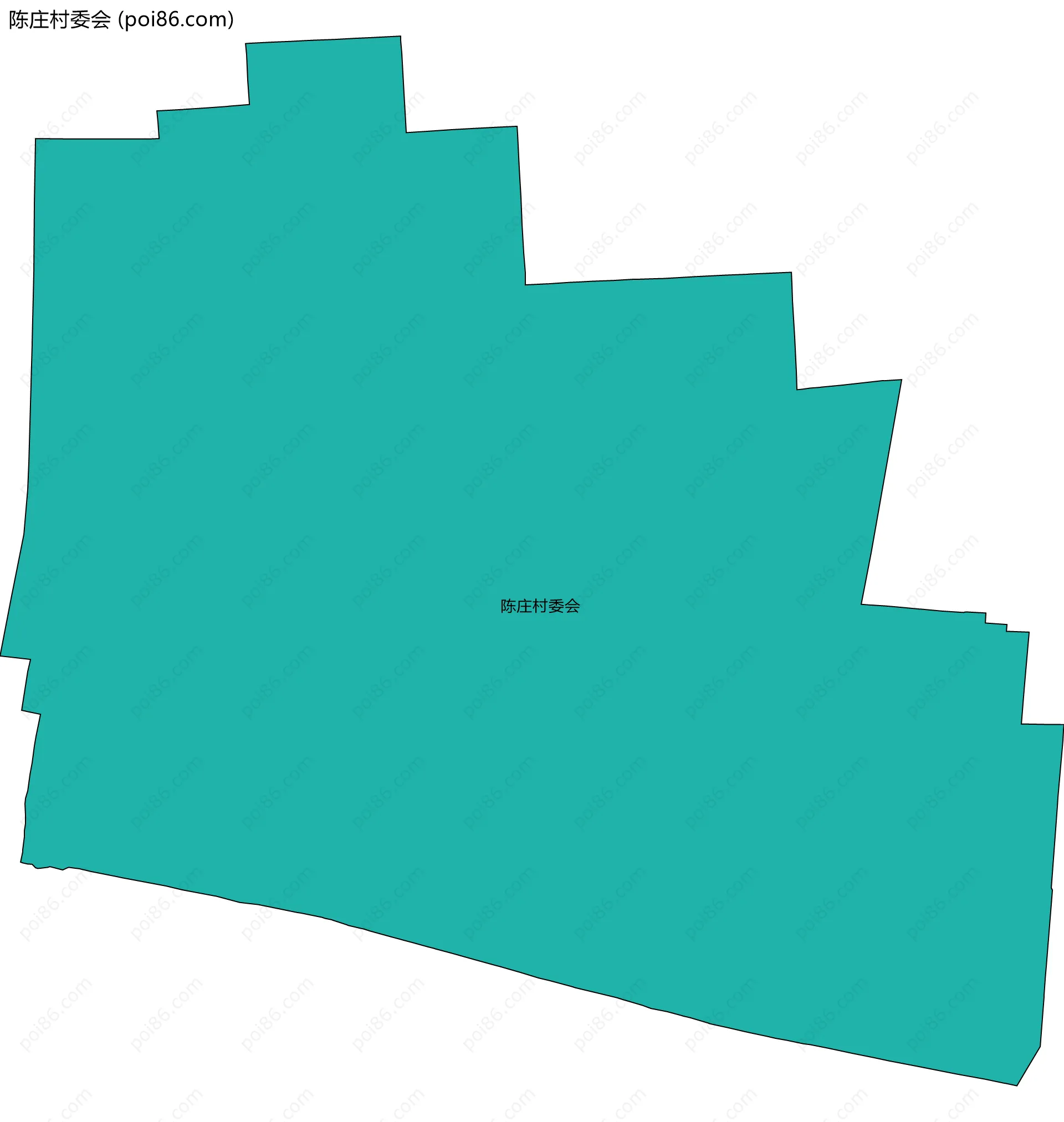 陈庄村委会边界地图
