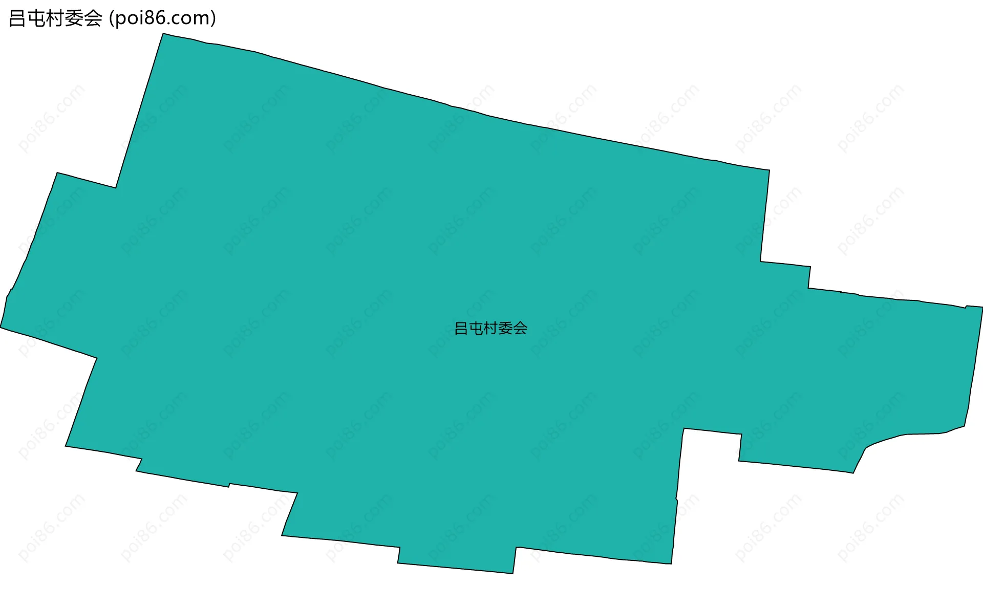 吕屯村委会边界地图
