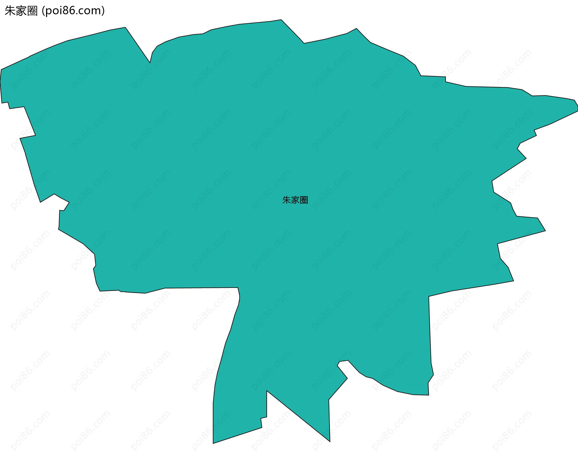 朱家圈边界地图