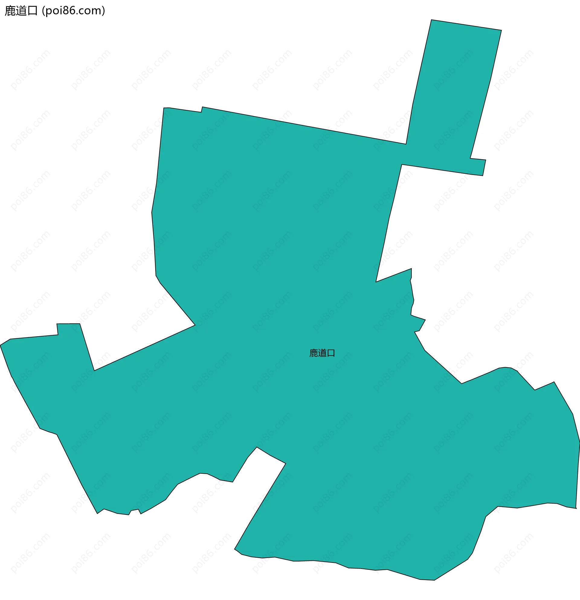 鹿道口边界地图