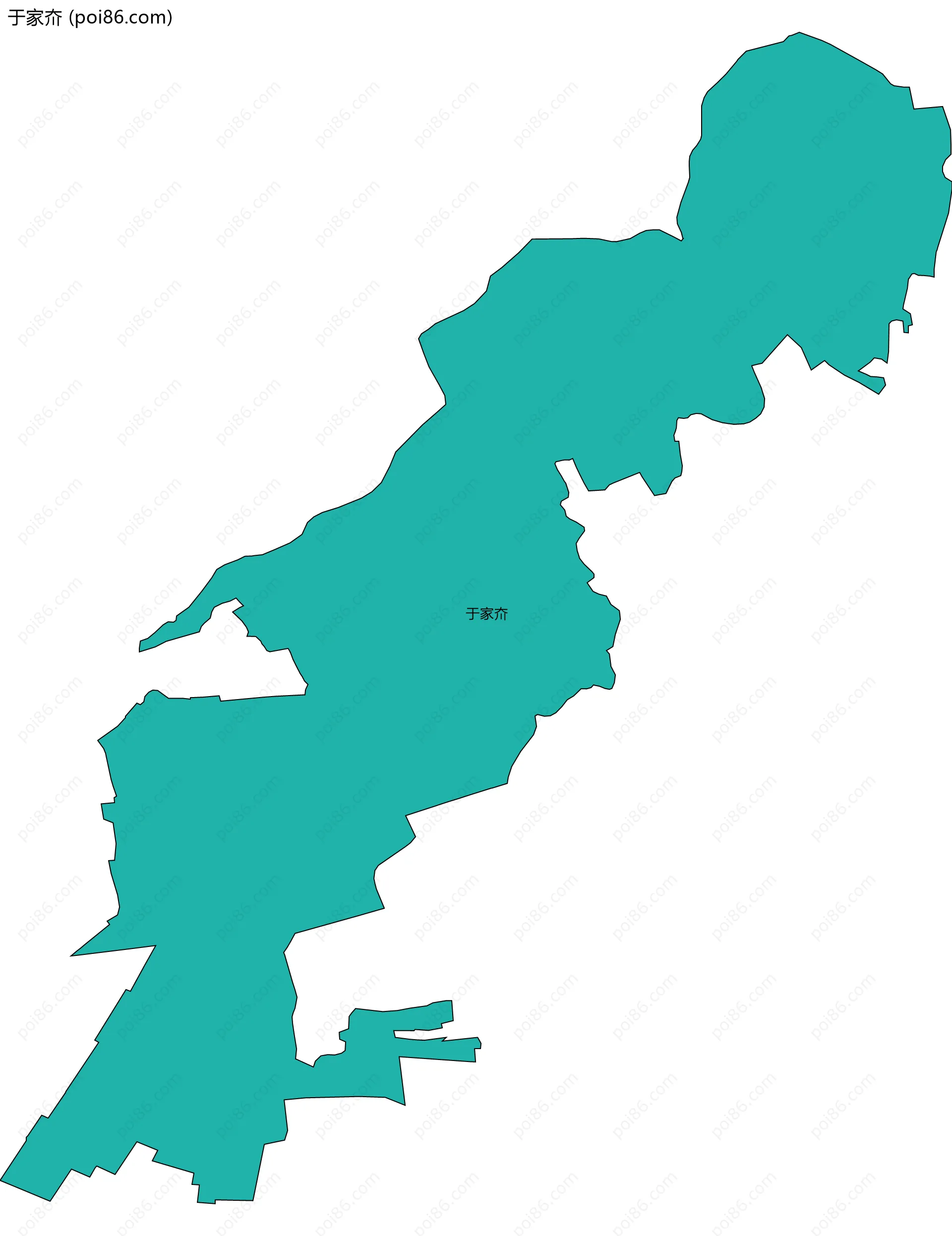 于家夼边界地图