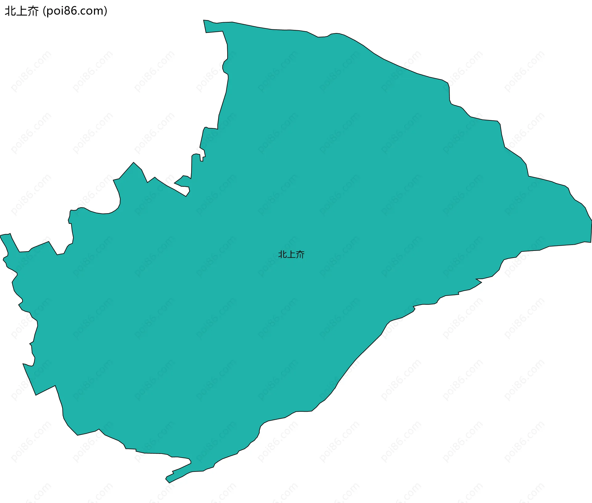 北上夼边界地图