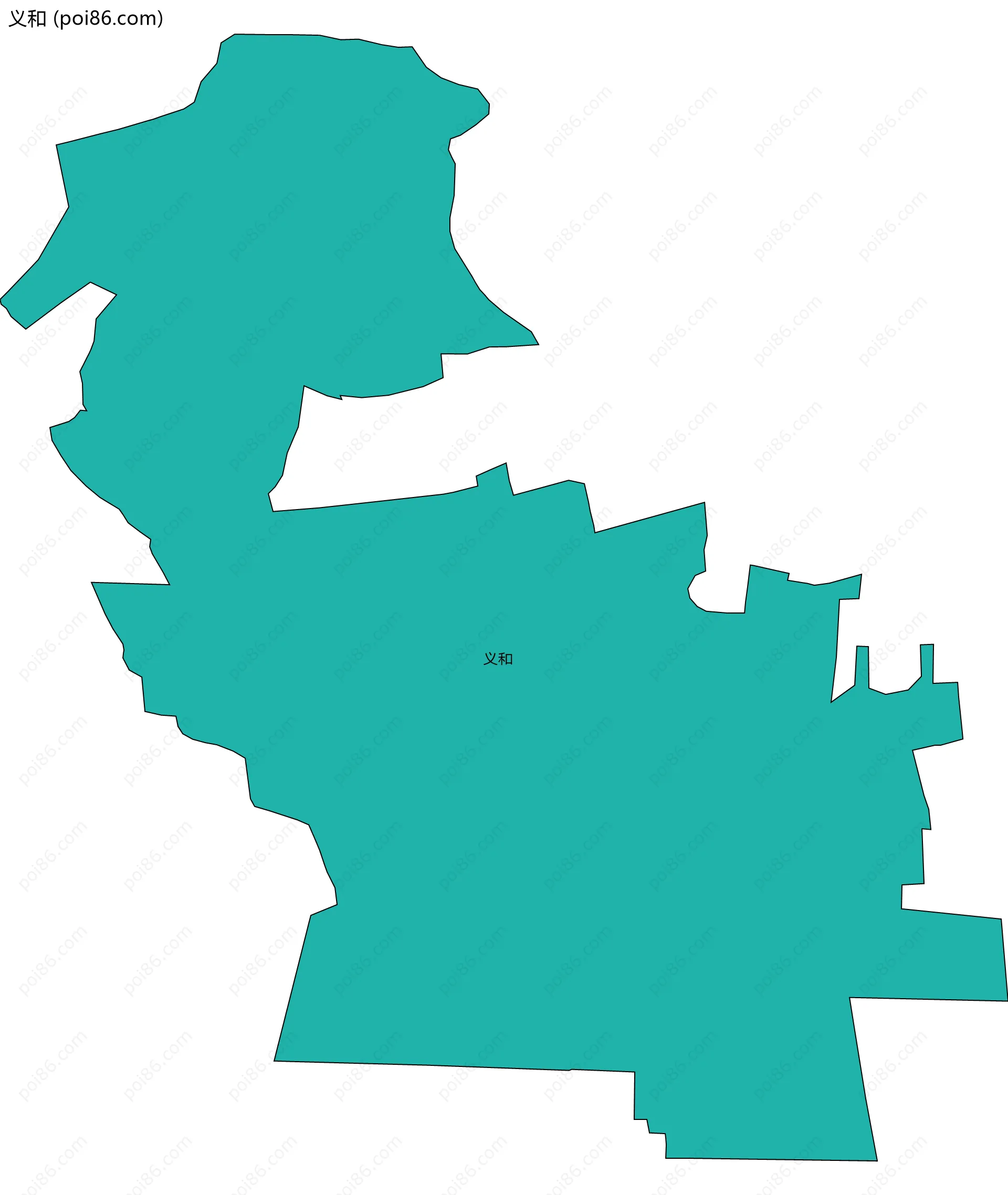 义和边界地图