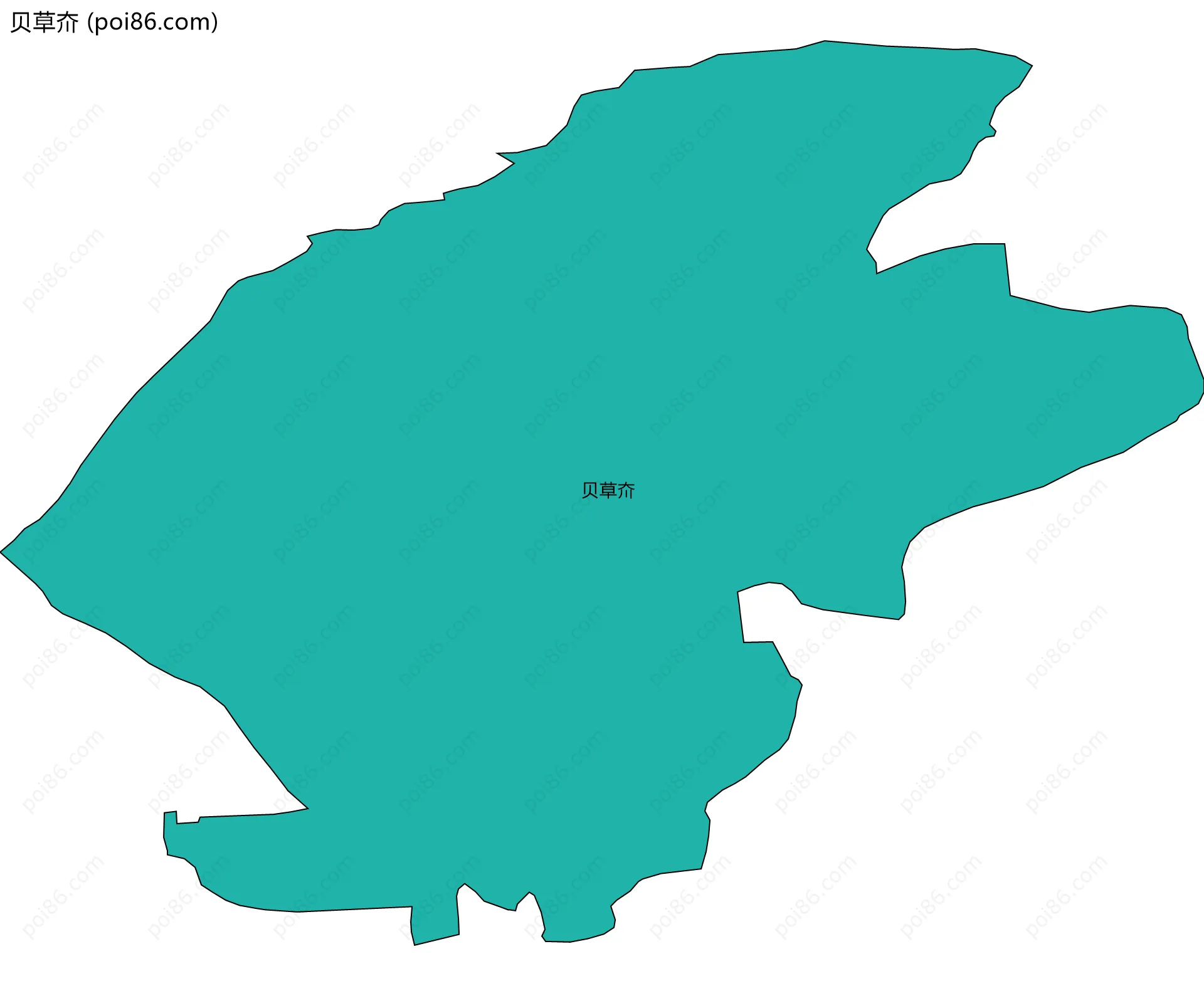 贝草夼边界地图