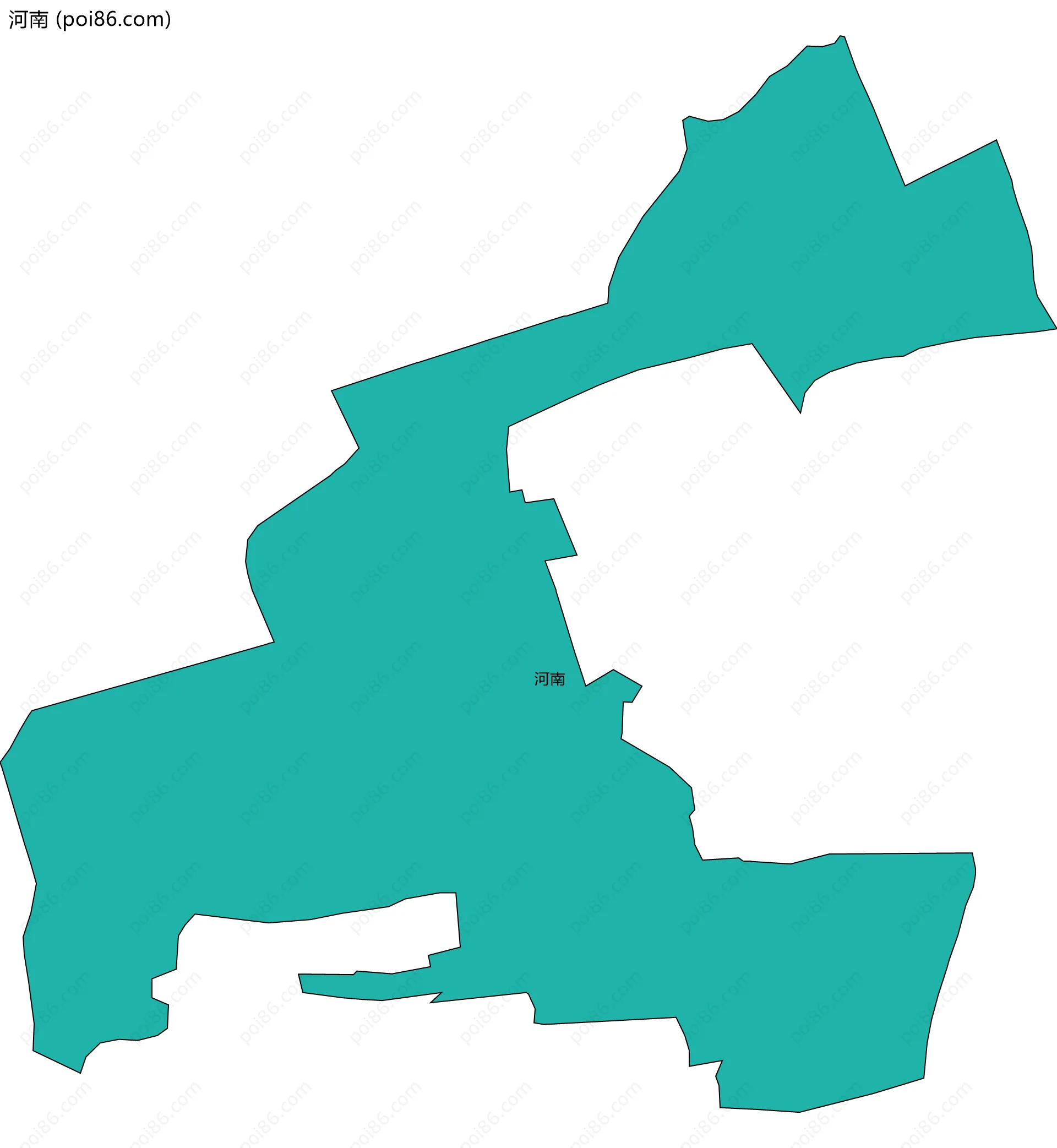 河南边界地图