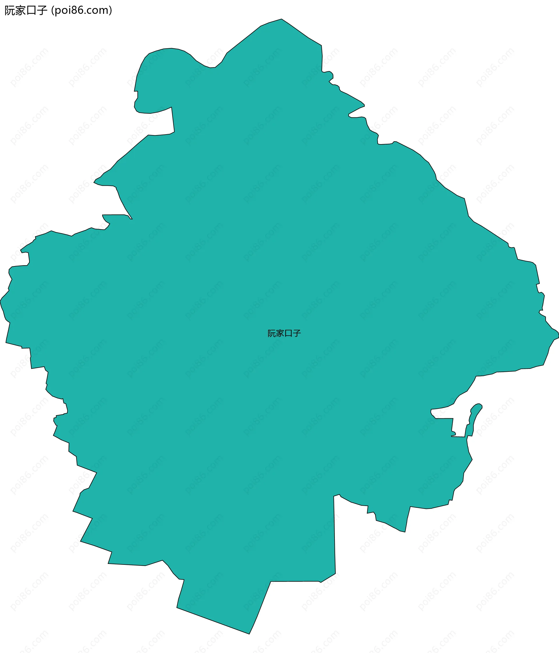 阮家口子边界地图