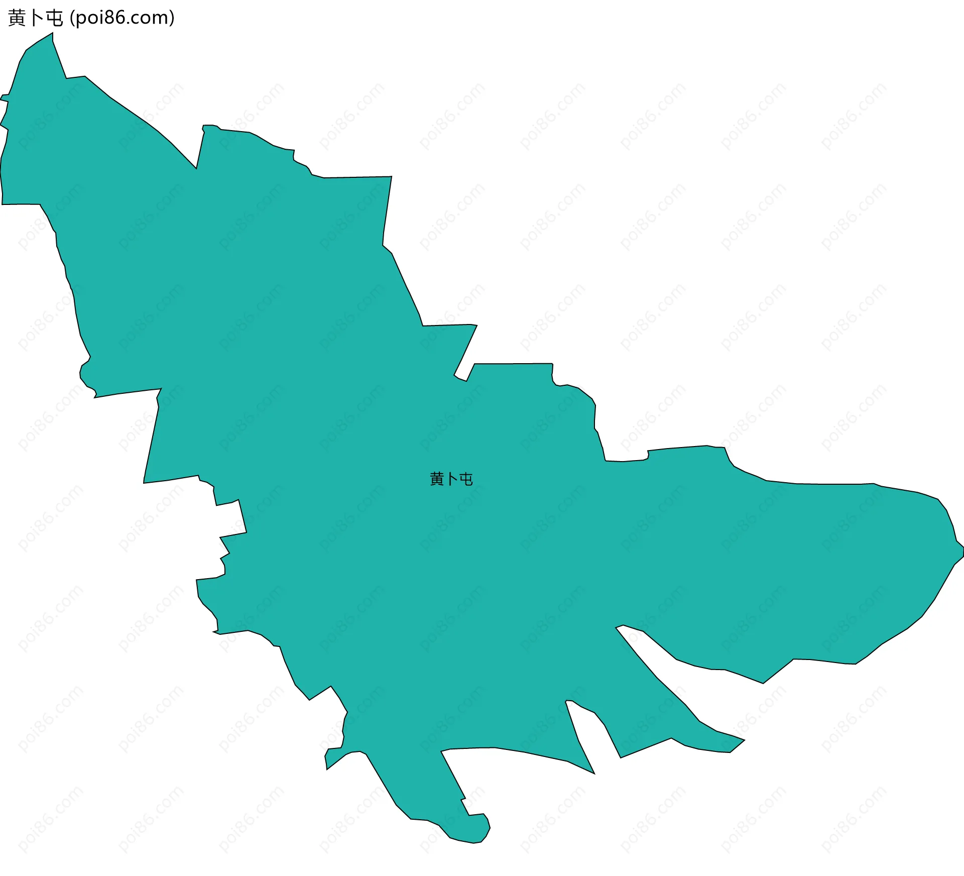 黄卜屯边界地图