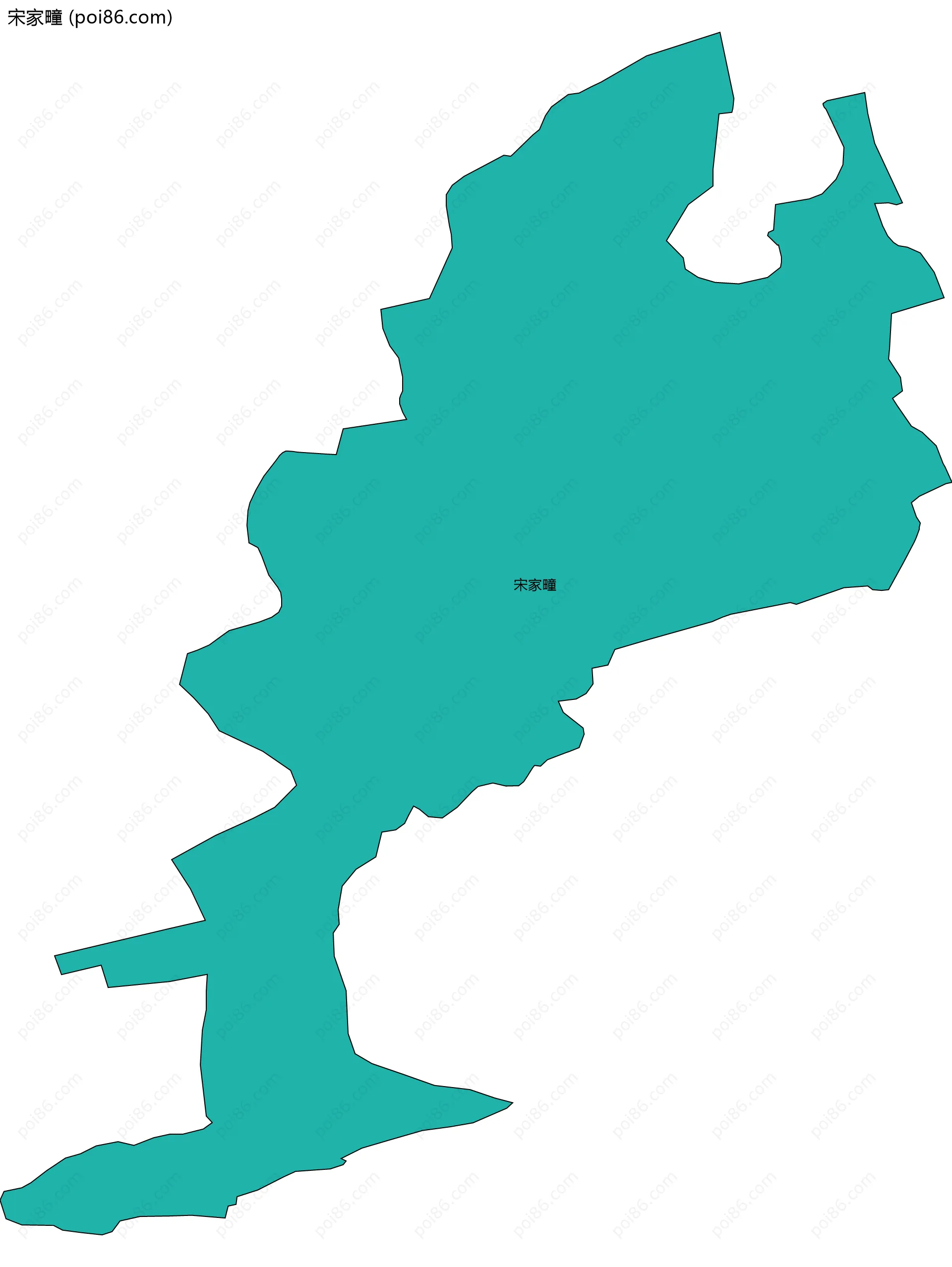 宋家疃边界地图