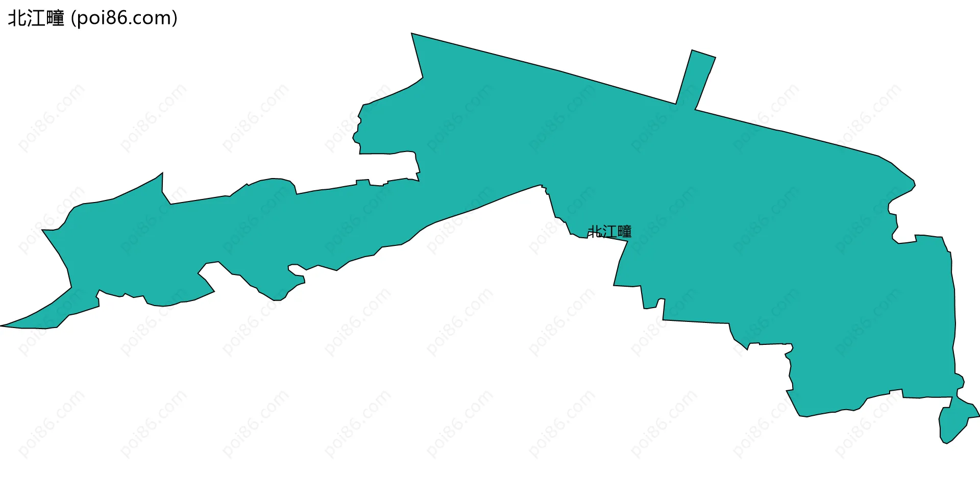 北江疃边界地图