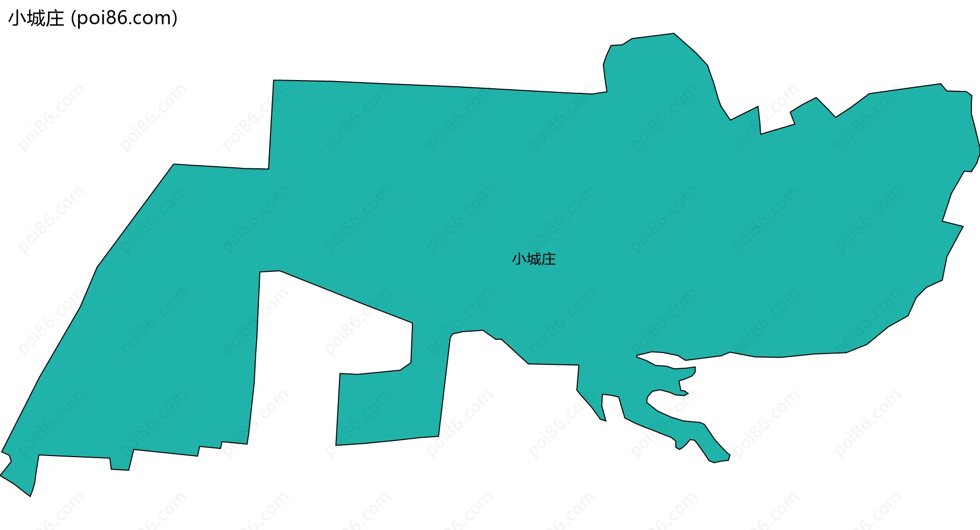 小城庄边界地图