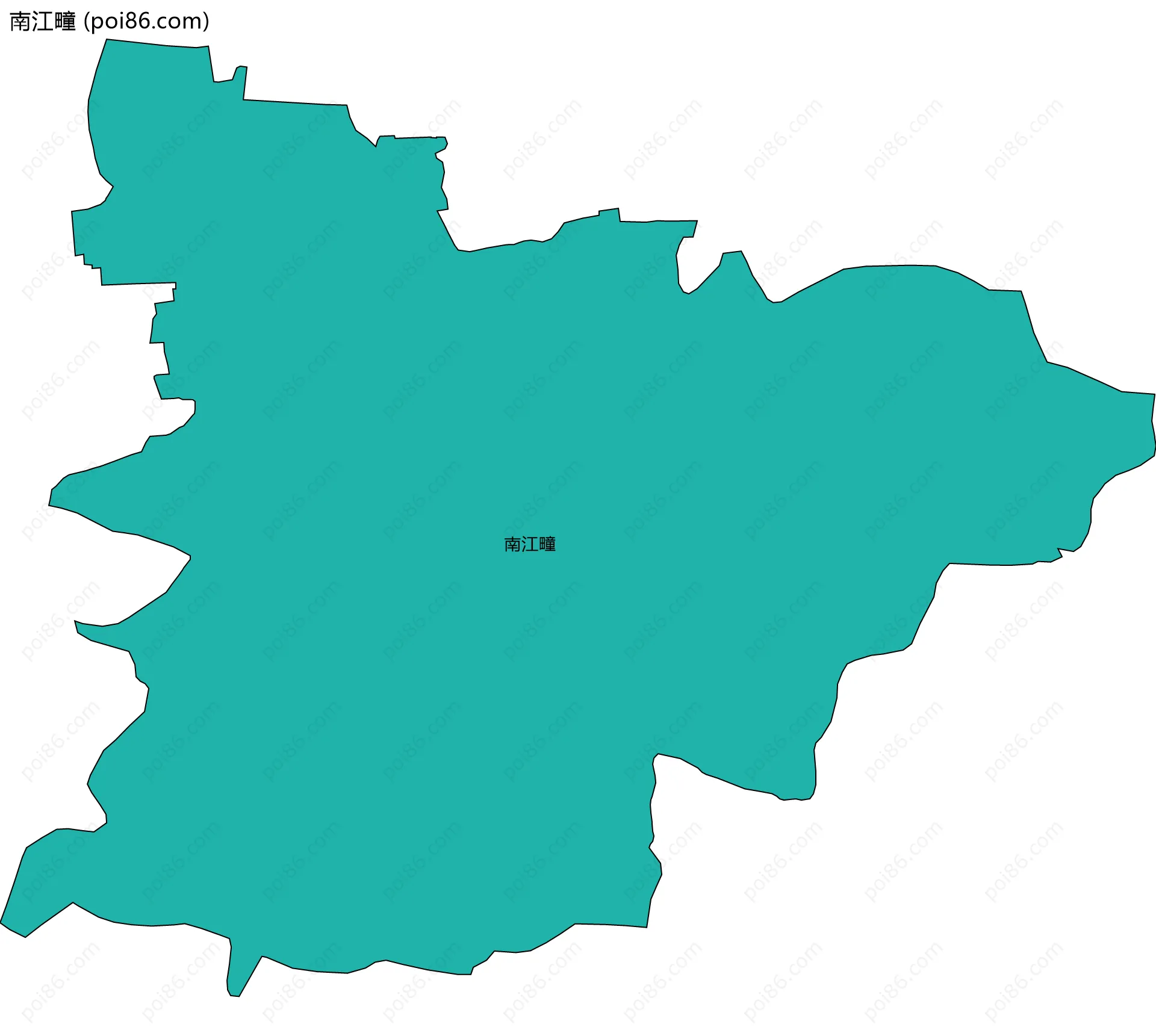 南江疃边界地图