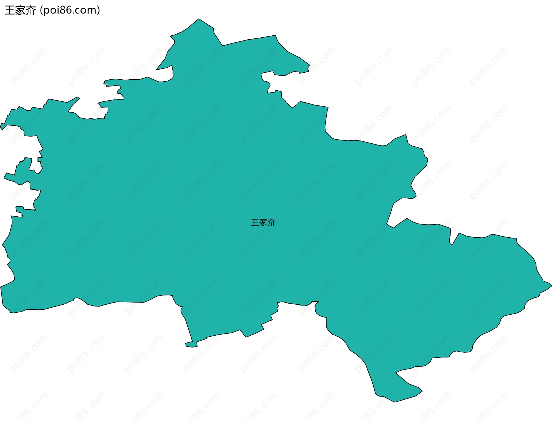 王家夼边界地图