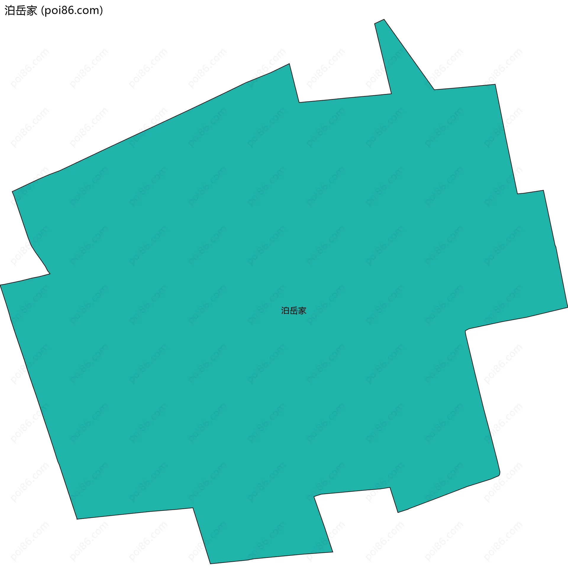 泊岳家边界地图