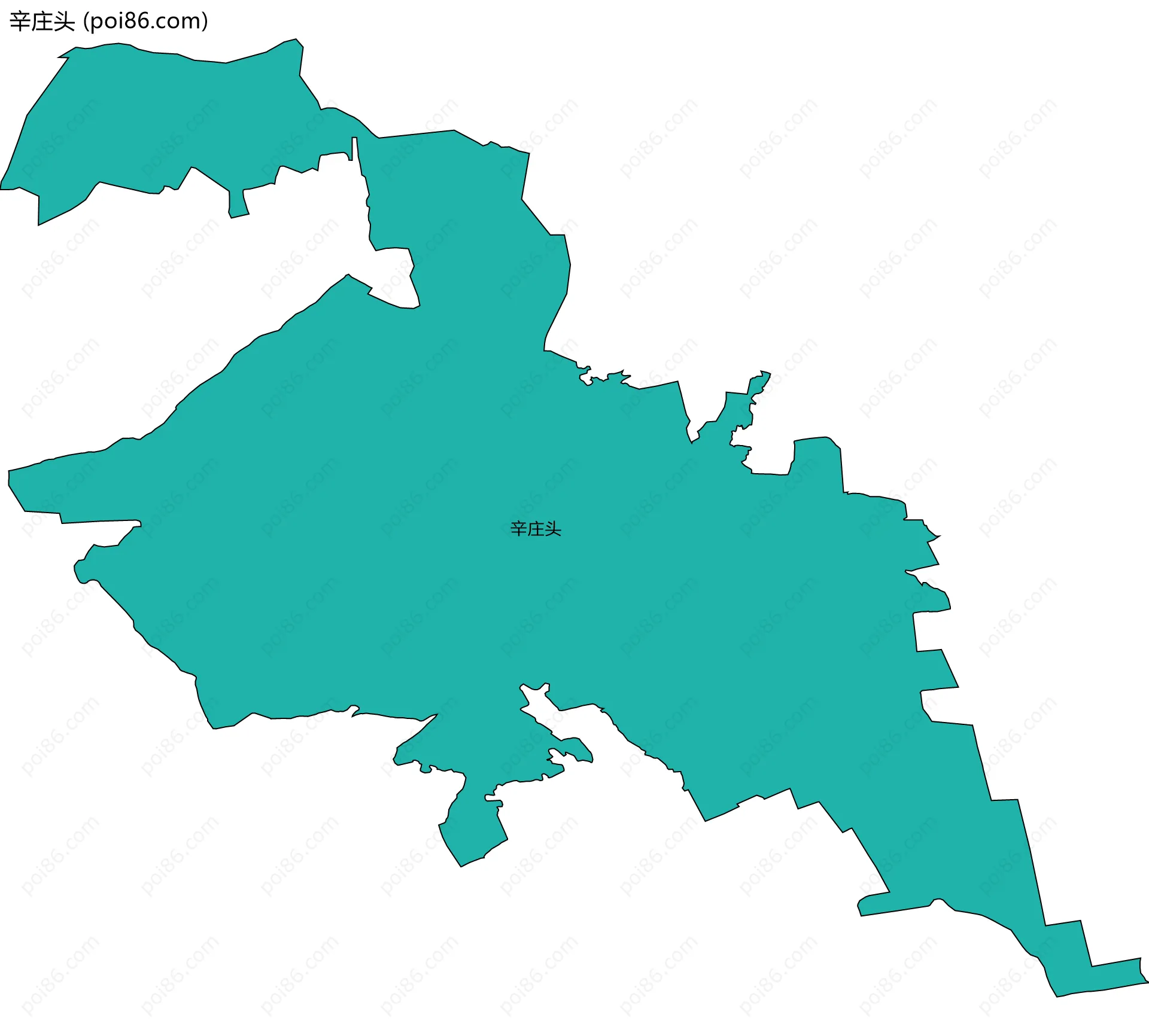 辛庄头边界地图