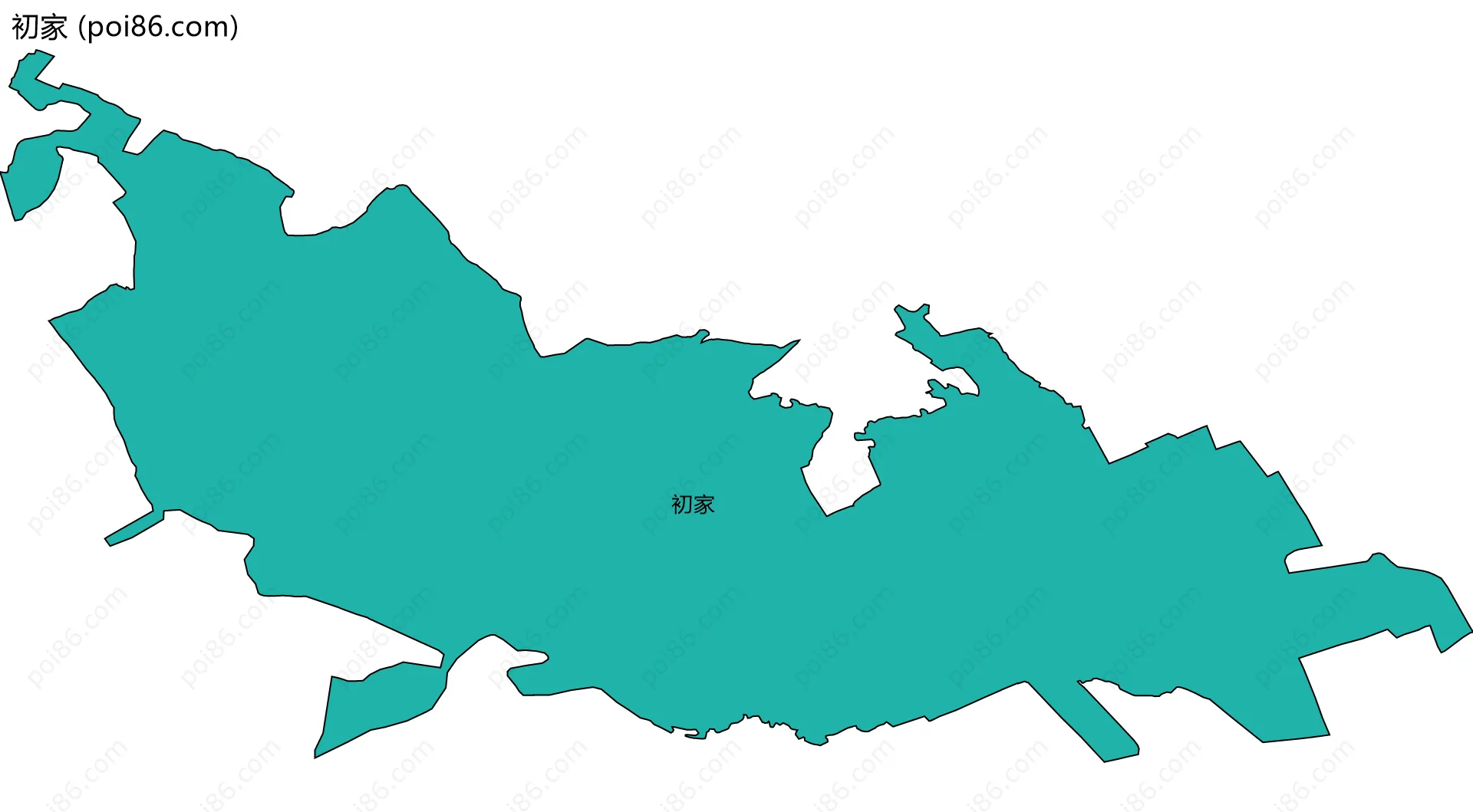 初家边界地图