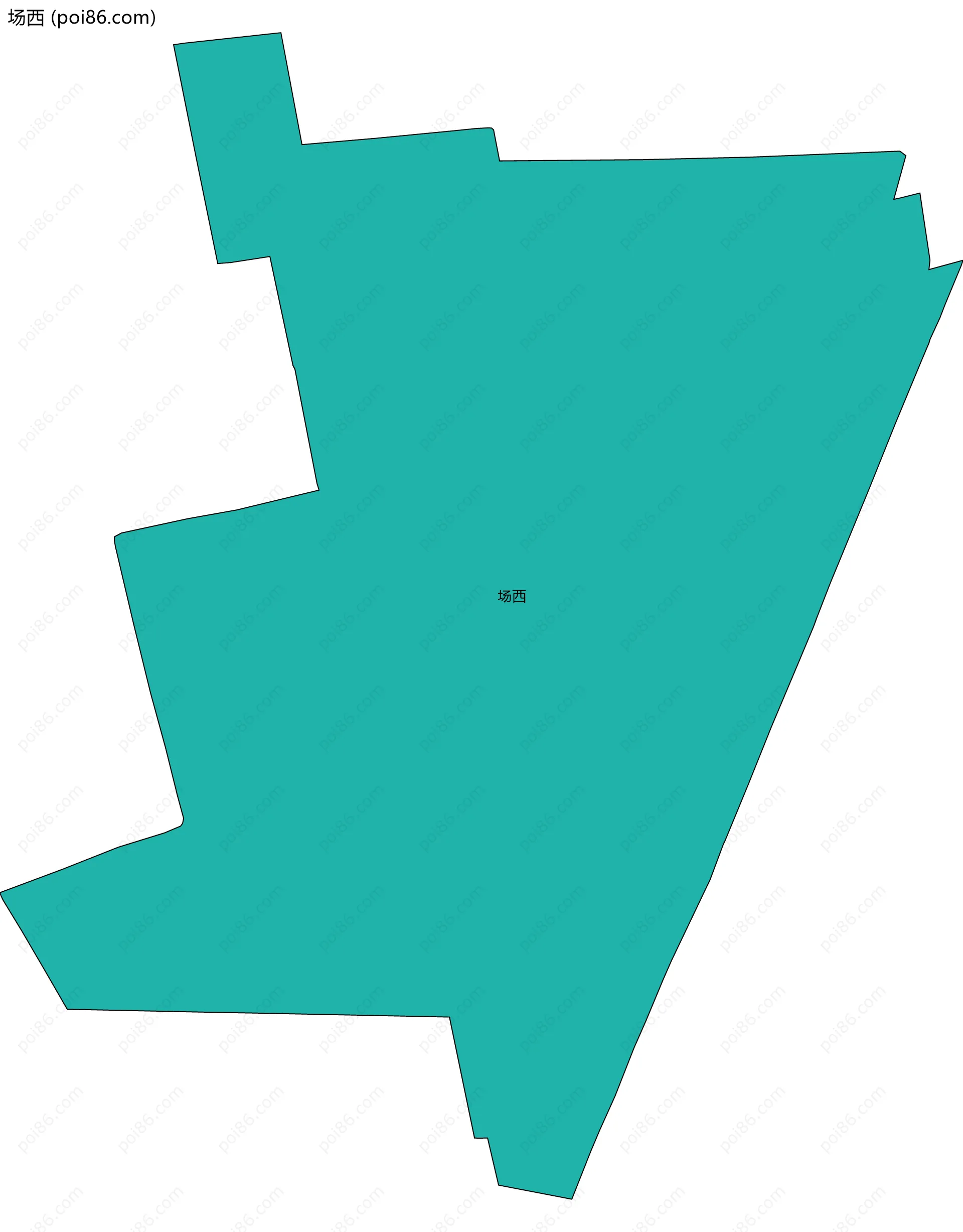 场西边界地图