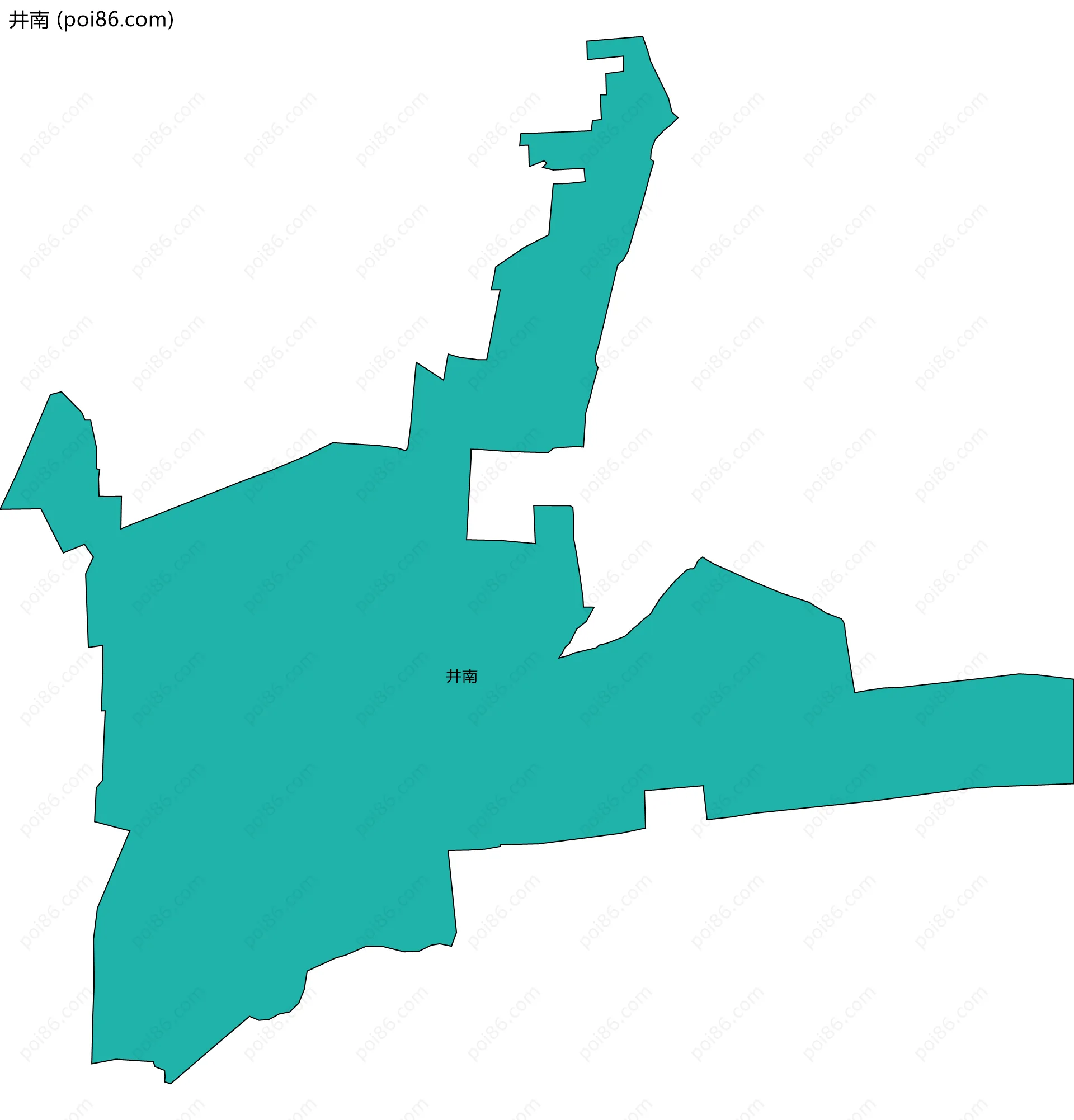 井南边界地图