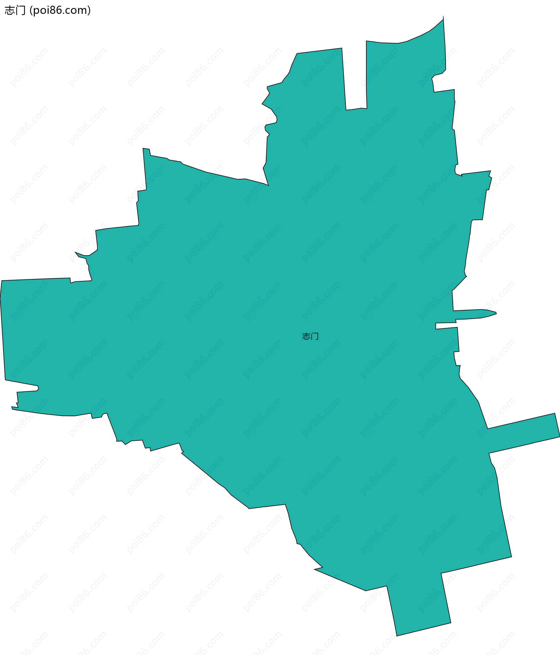 志门边界地图