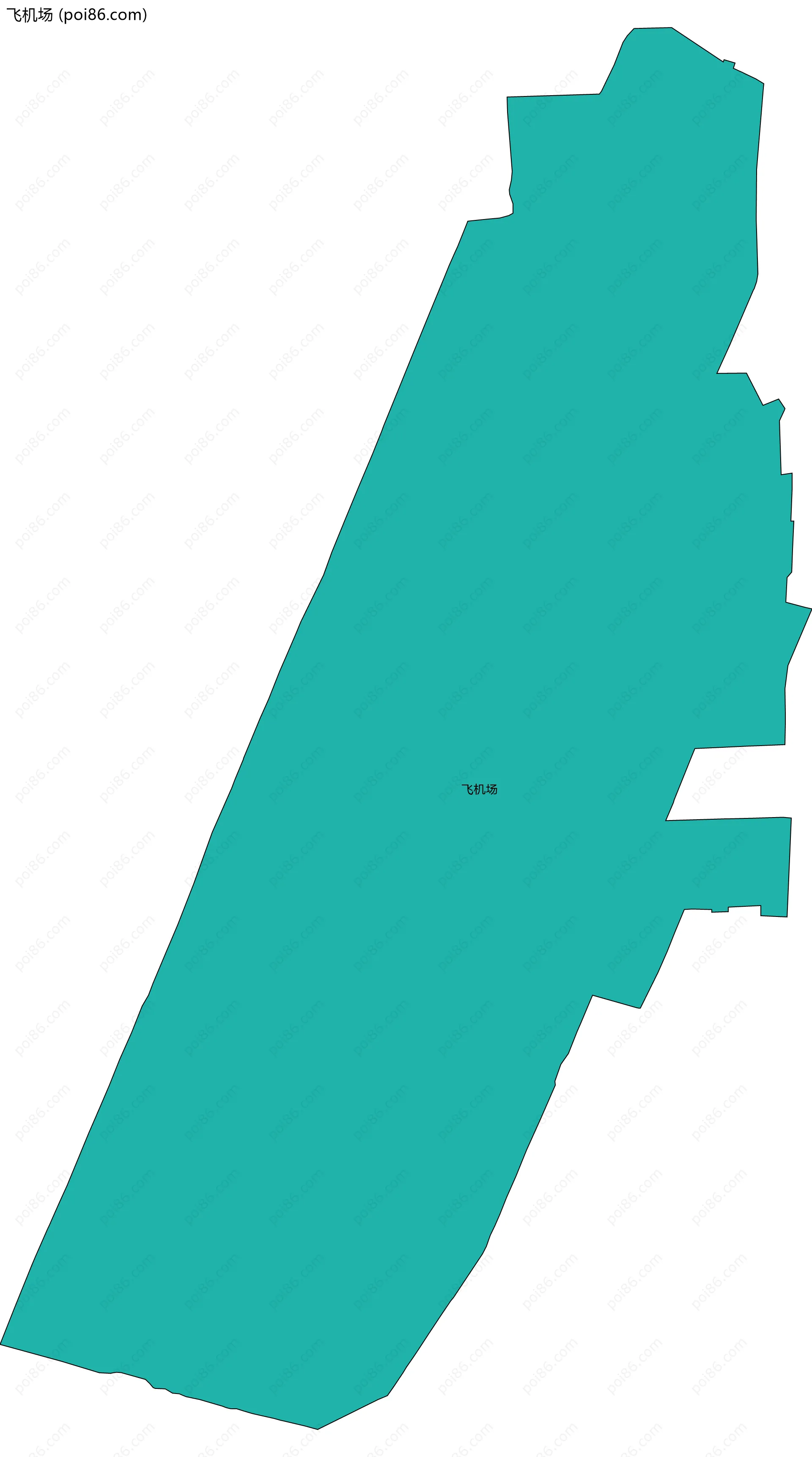 飞机场边界地图
