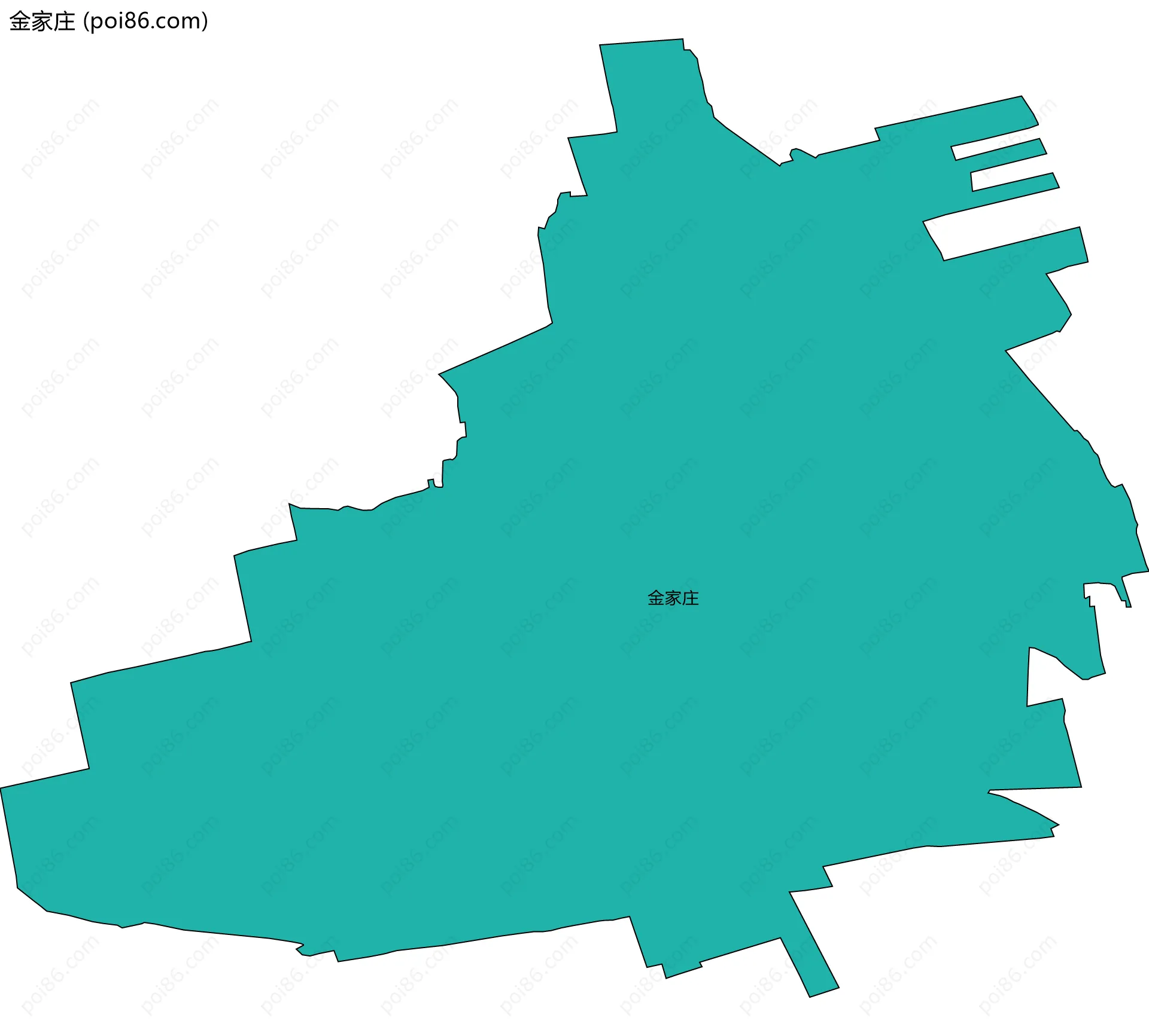 金家庄边界地图