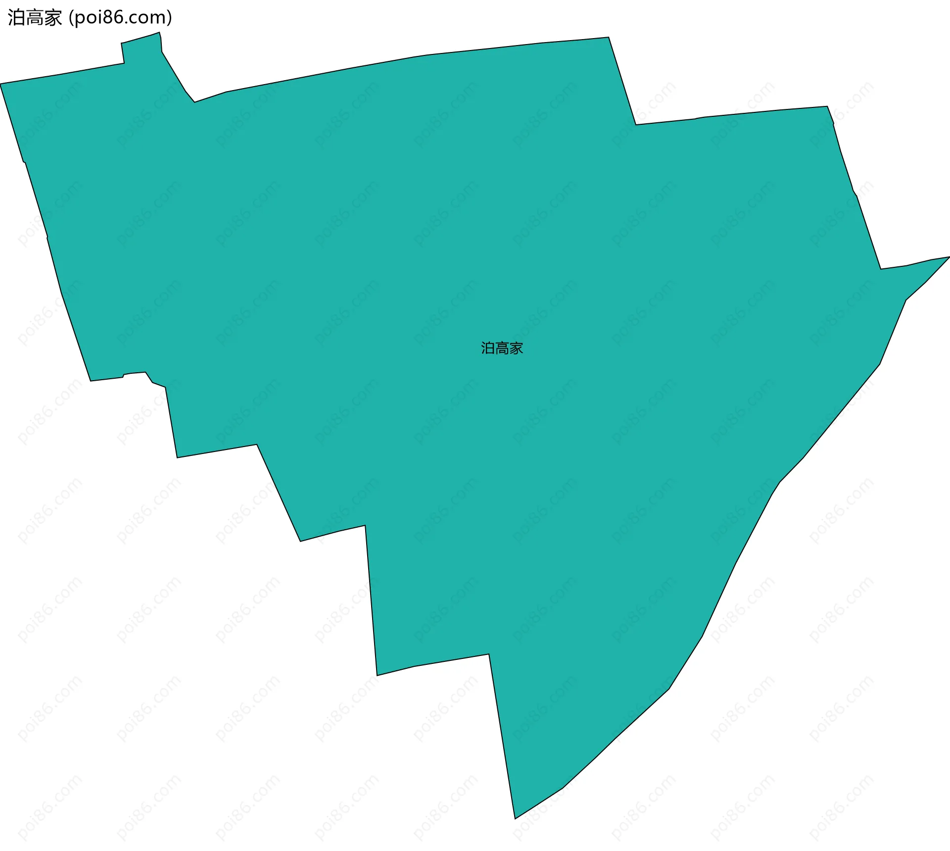 泊高家边界地图